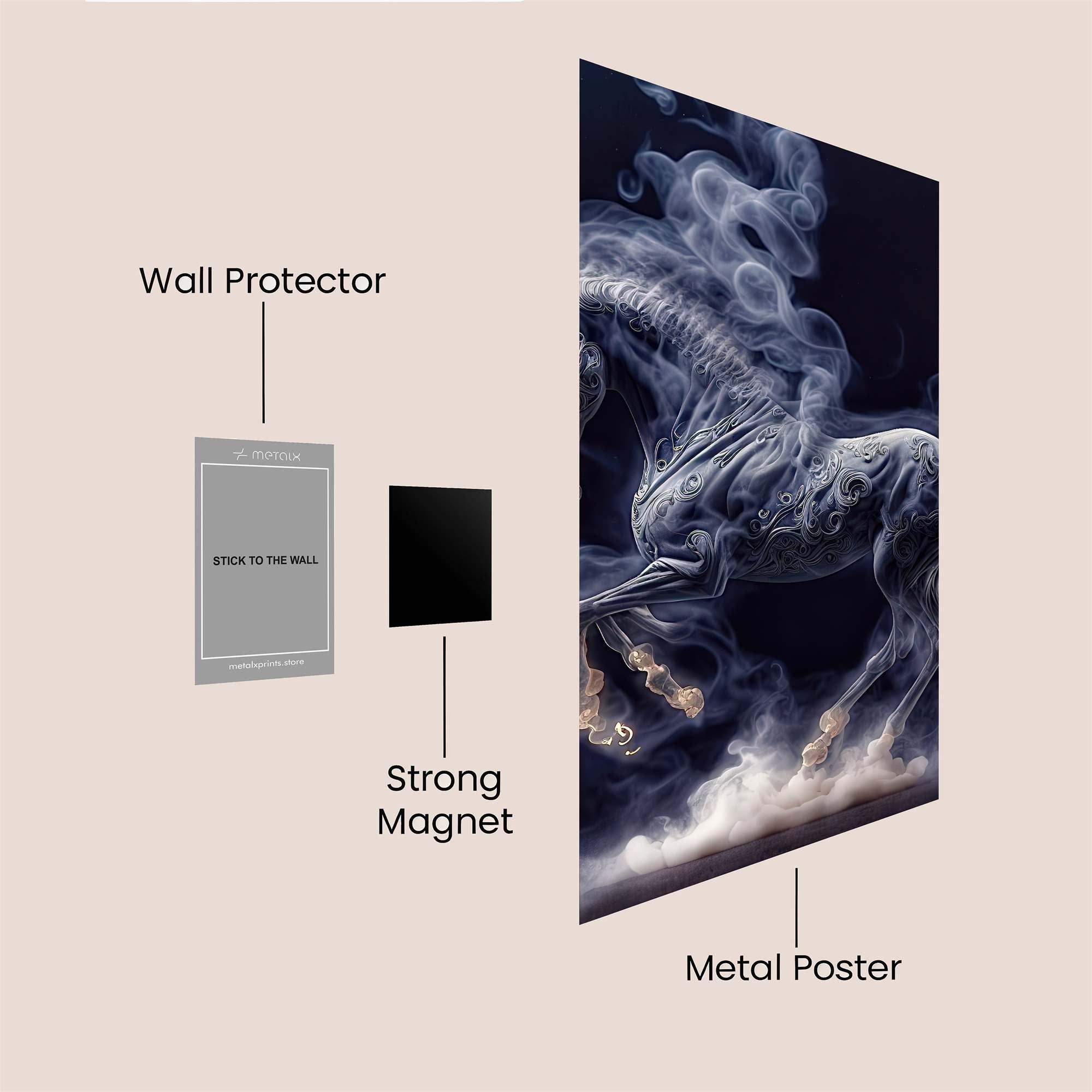 Mystic Gallop Safe Wall Magnetic / M