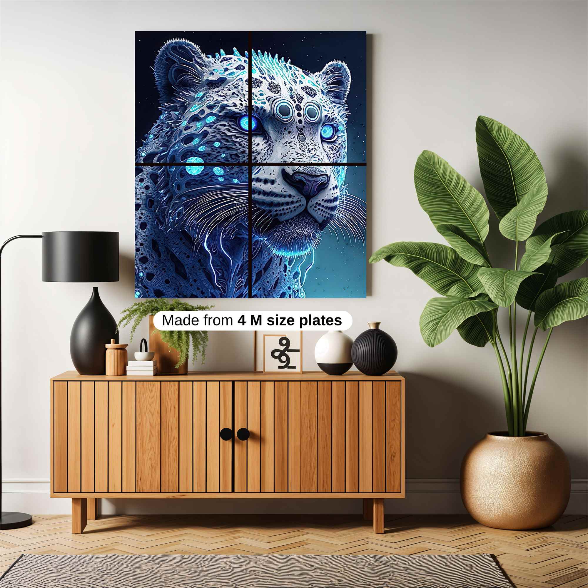 Futuristic Leopard Safe Wall Magnetic / M