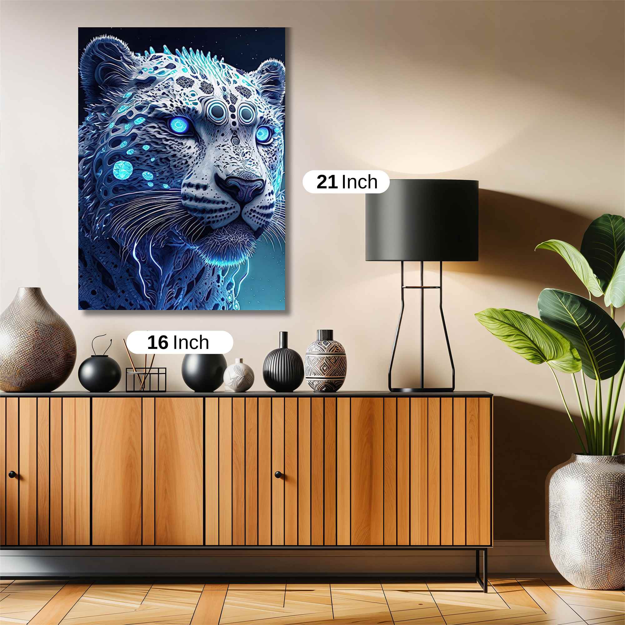 Futuristic Leopard Safe Wall Magnetic / M