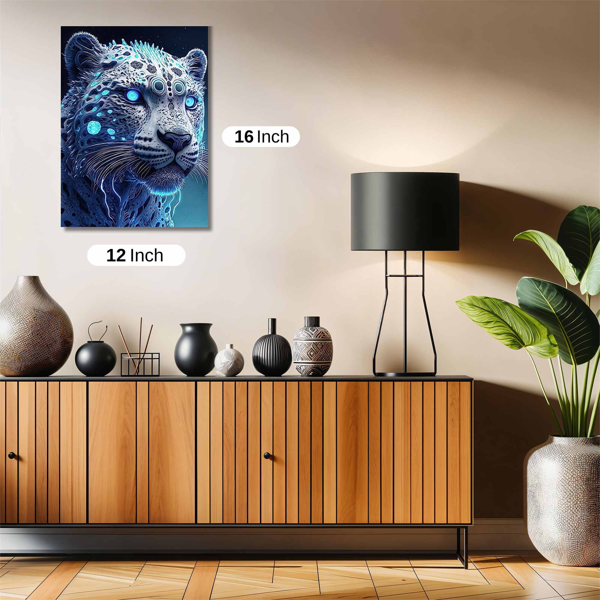 Futuristic Leopard Safe Wall Magnetic / M