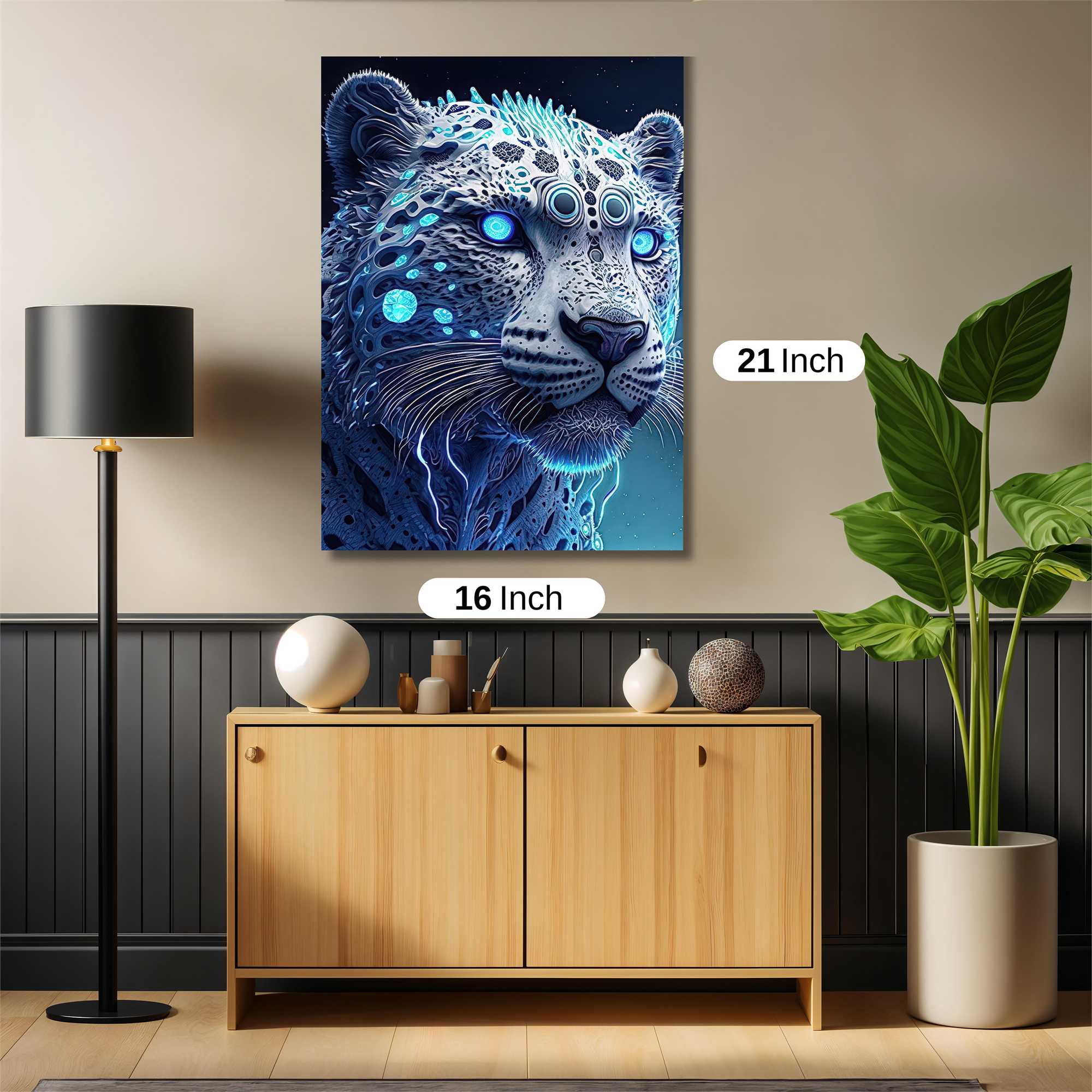 Futuristic Leopard Safe Wall Magnetic / M