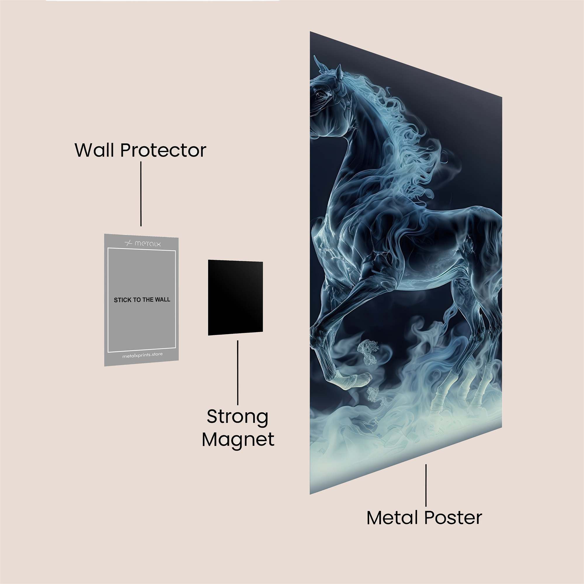 Mist Stallion Safe Wall Magnetic / M