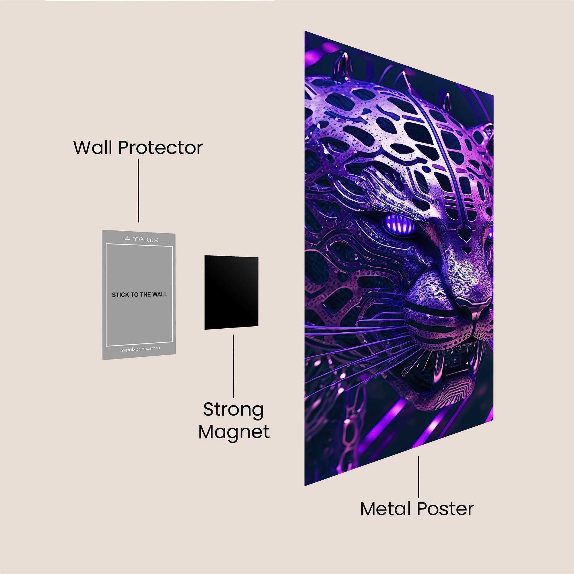 Leopard Luminos Safe Wall Magnetic / M