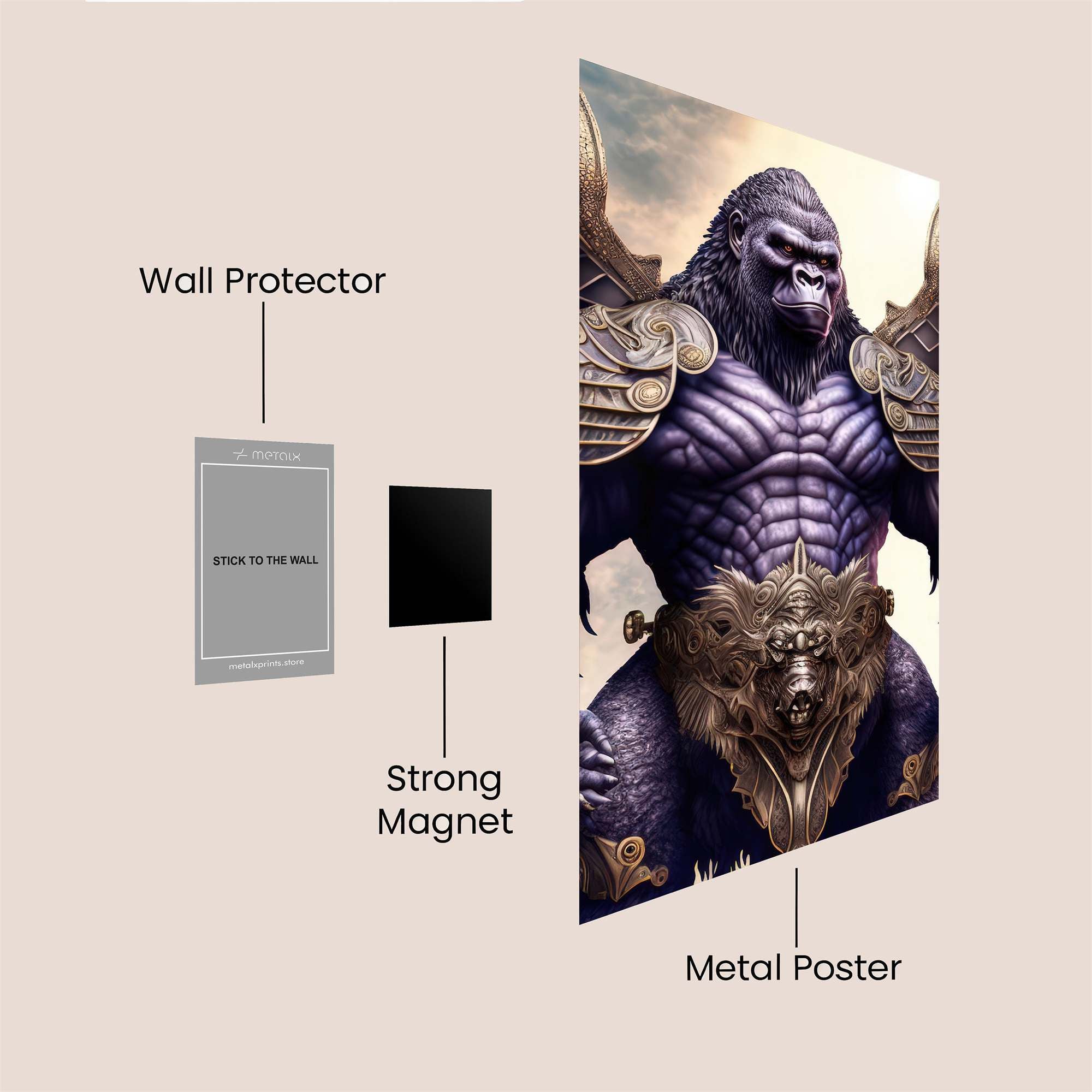 Gorilla Divine Safe Wall Magnetic / M