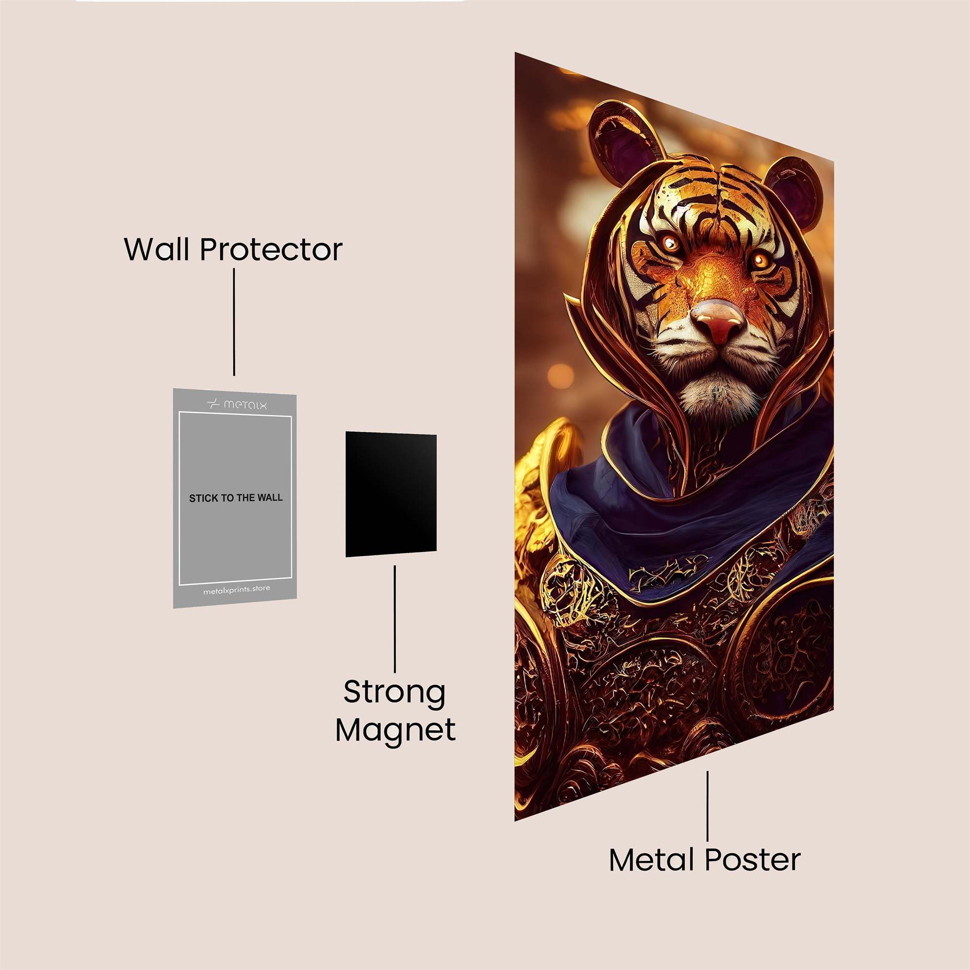 Tiger Majesty Safe Wall Magnetic / M