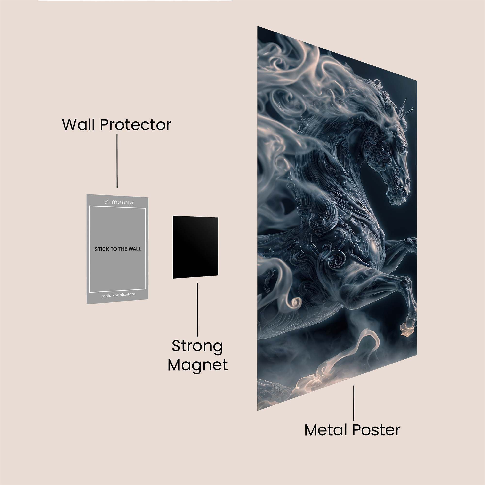 Mist Stallion Safe Wall Magnetic / M