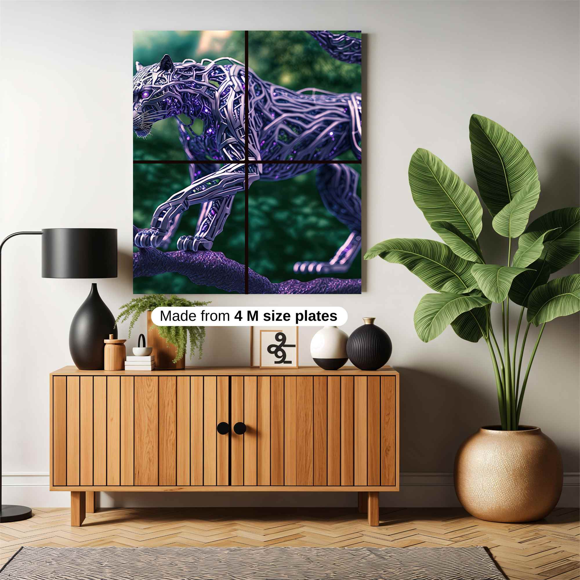 Panther Futuristic Safe Wall Magnetic / M