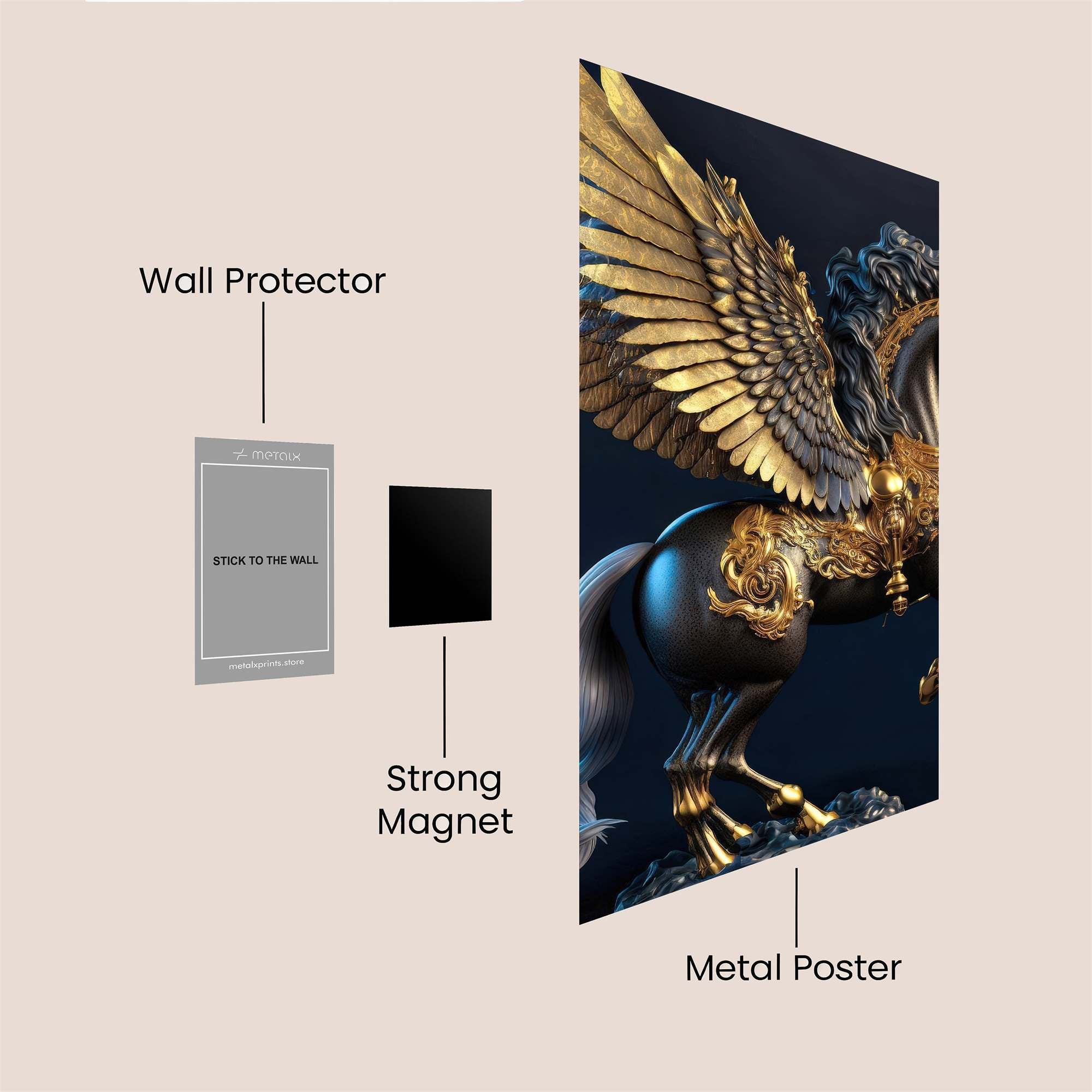 Pegasus Majestic Safe Wall Magnetic / M