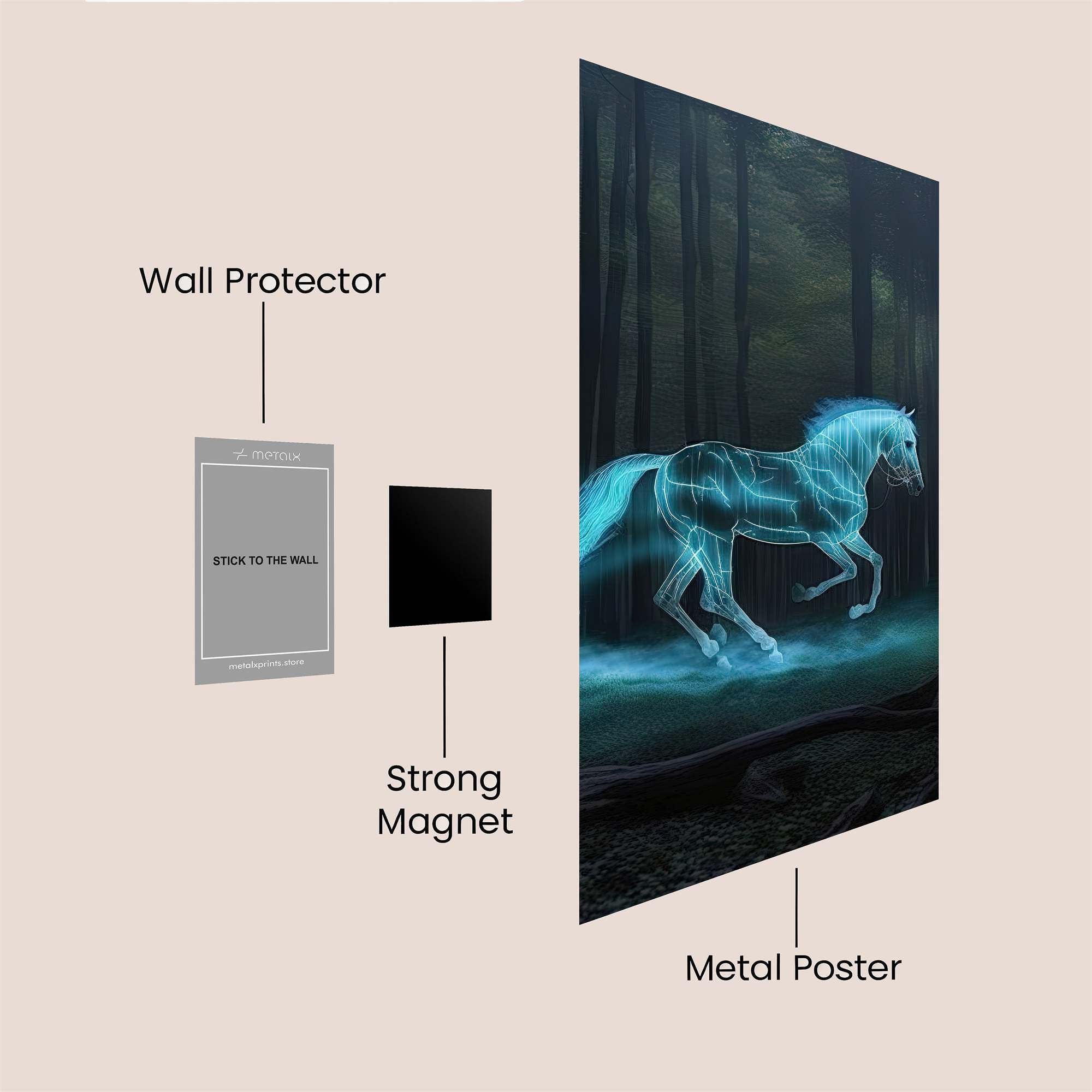 Ethereal Gallop Safe Wall Magnetic / M