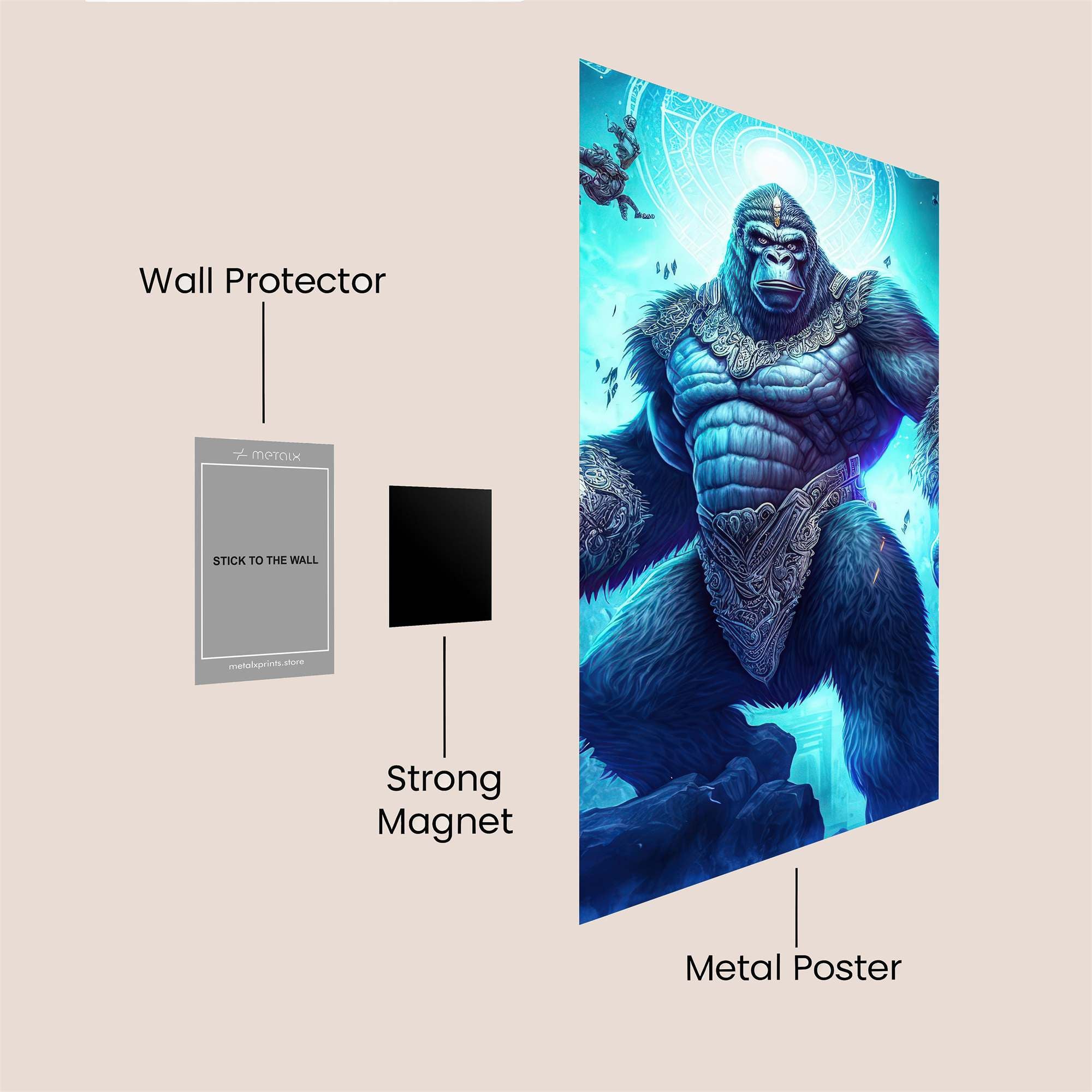 Hanuman Divine Safe Wall Magnetic / M