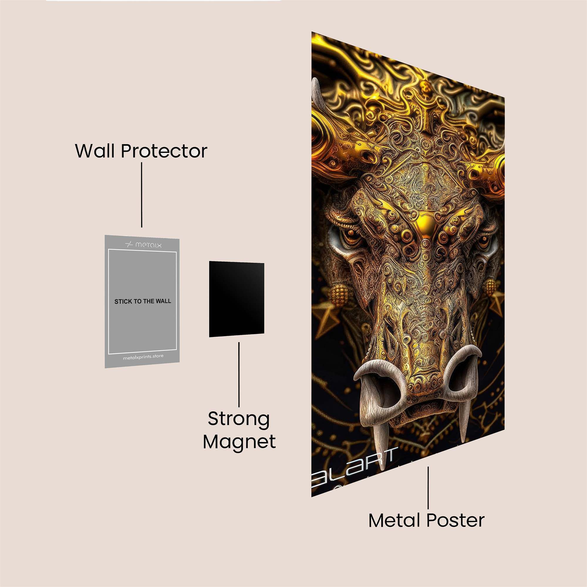 Lion Regal Safe Wall Magnetic / M