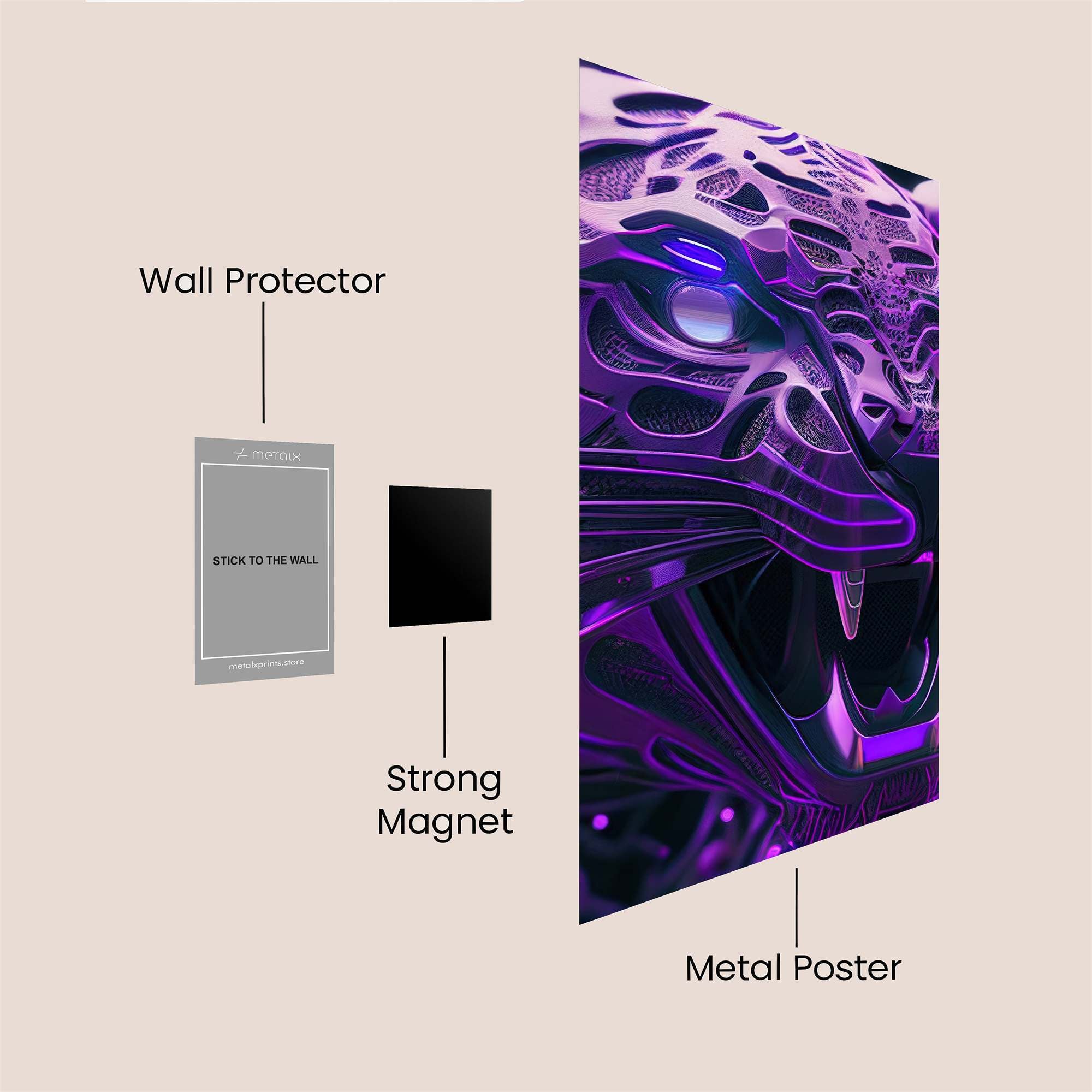 Cyber Feline Safe Wall Magnetic / M