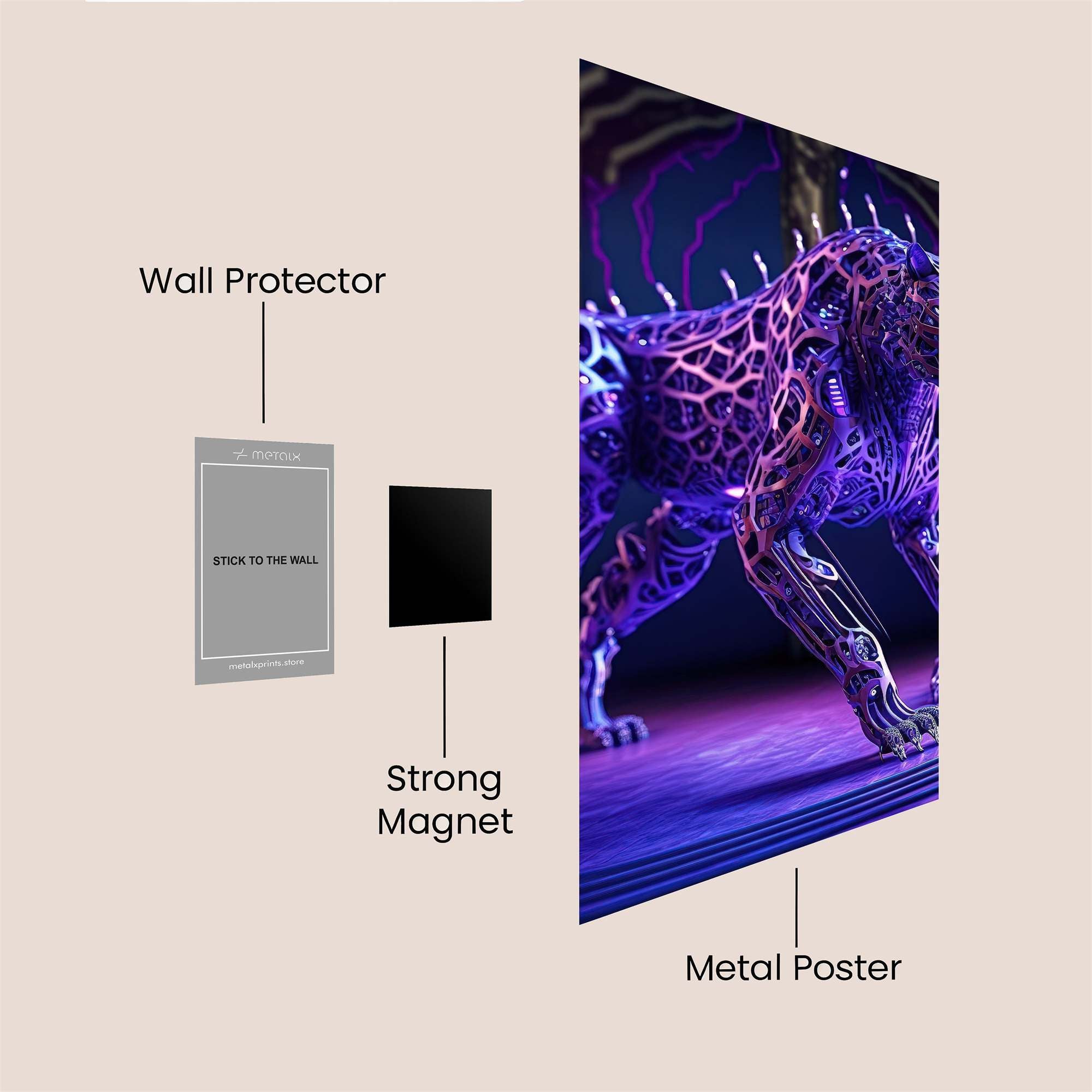 Cyber Panther Safe Wall Magnetic / M
