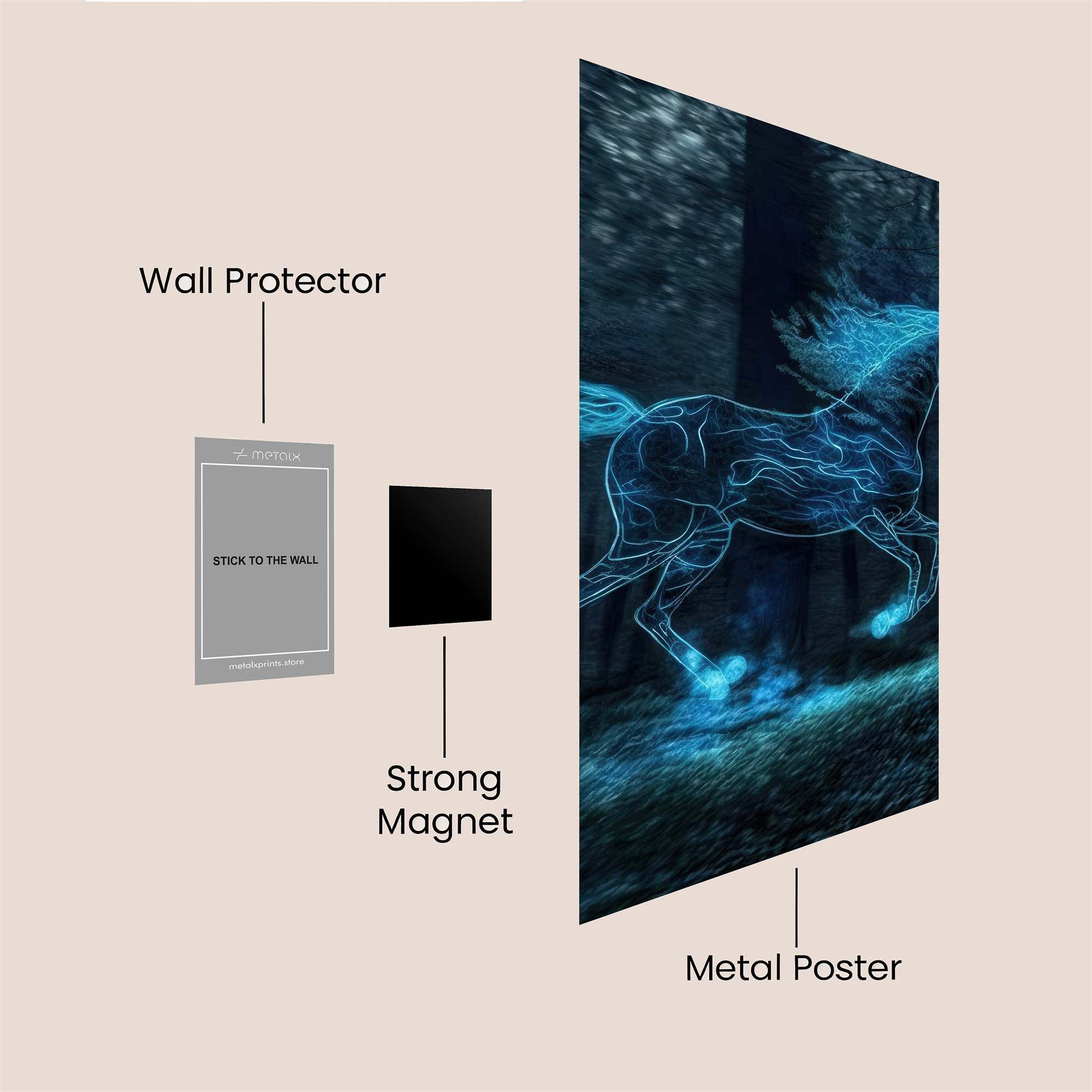 Phantom Gallop Safe Wall Magnetic / M