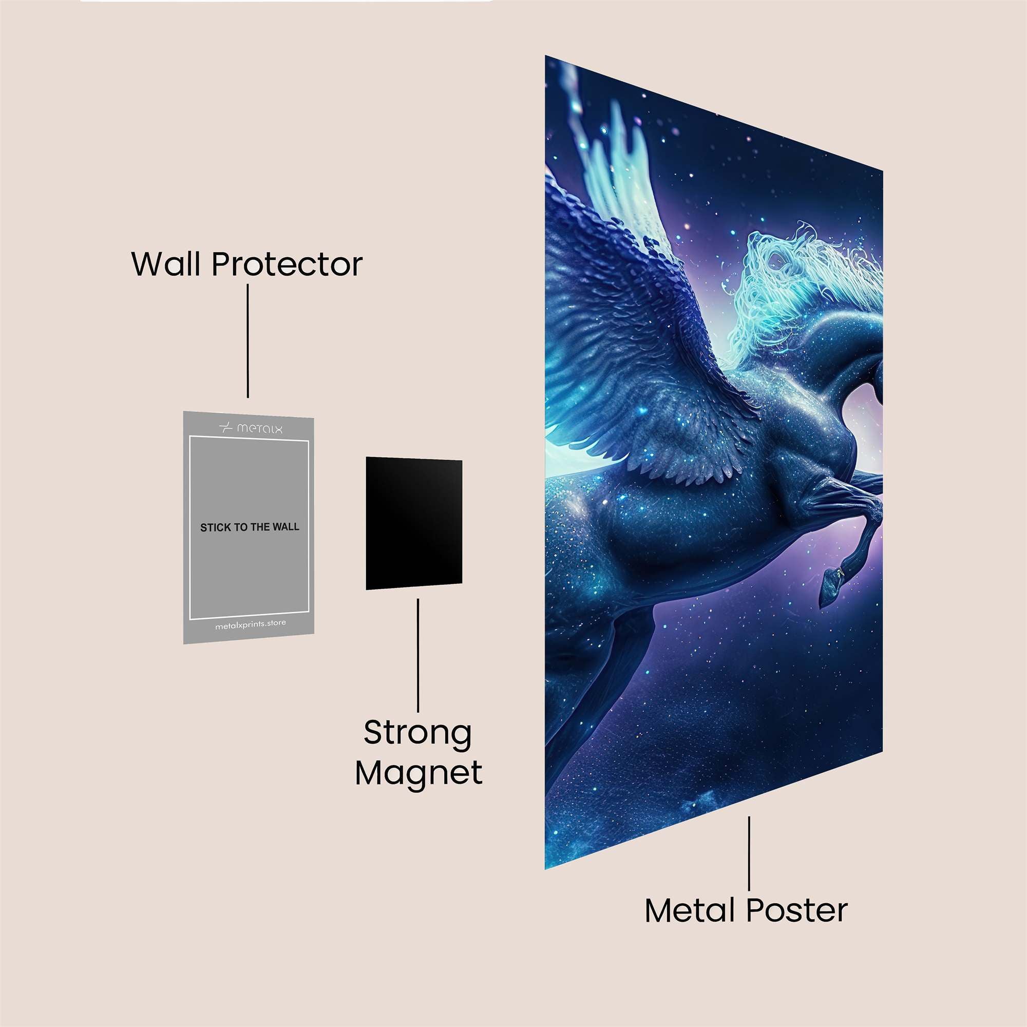 Pegasus Ethereal Safe Wall Magnetic / M