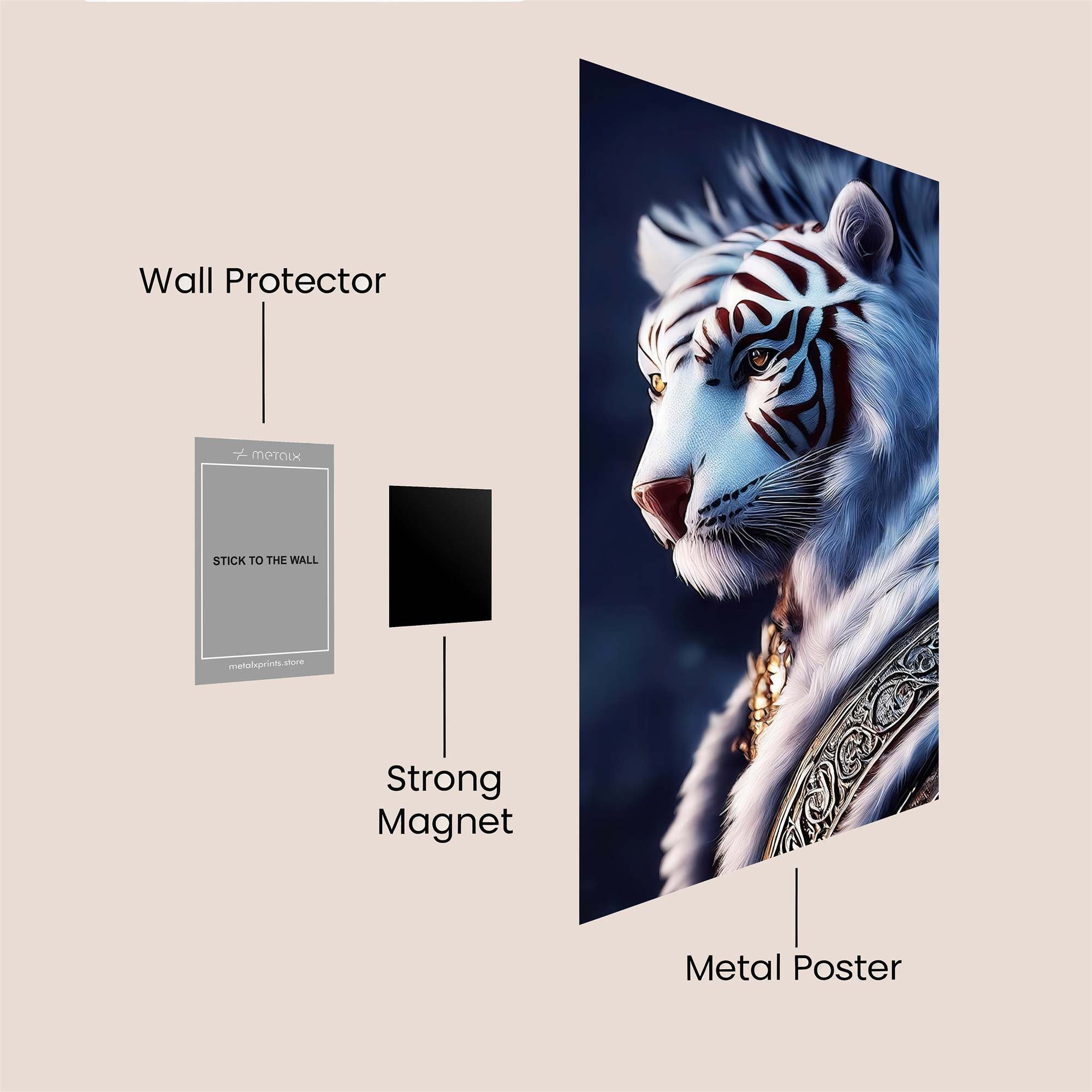 Tiger Majesty Safe Wall Magnetic / M