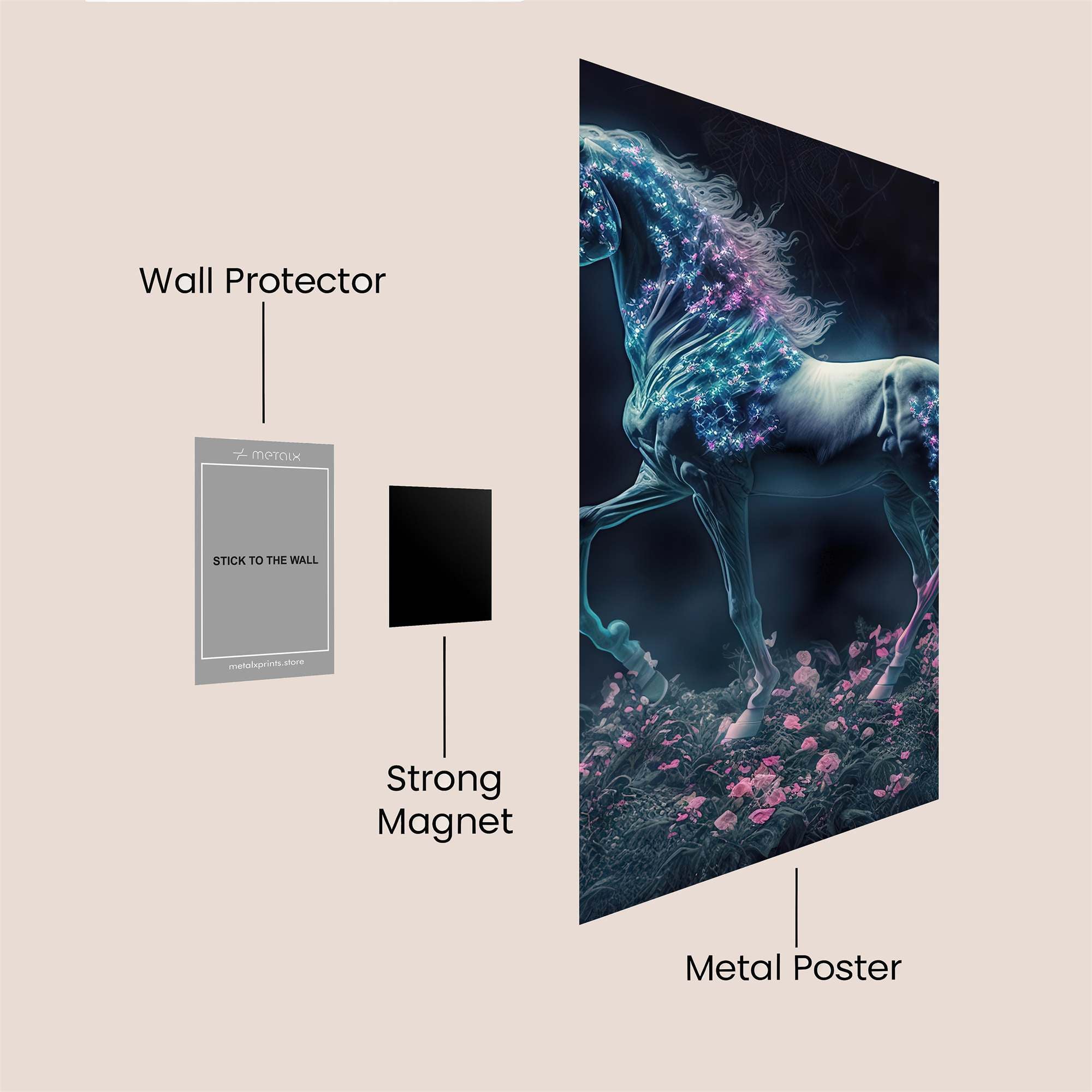 Stardust Elegance Safe Wall Magnetic / M