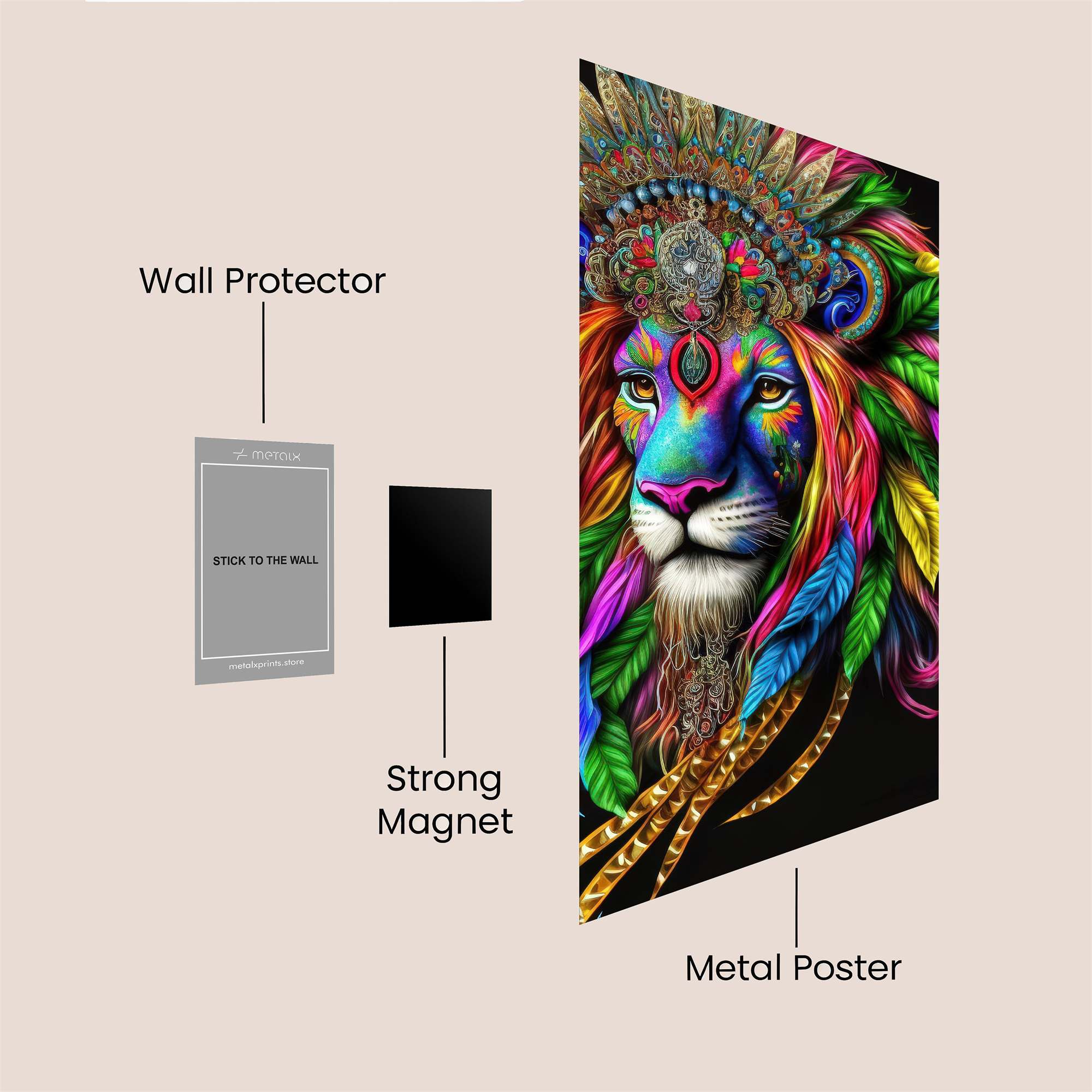 LionFestival Safe Wall Magnetic / M