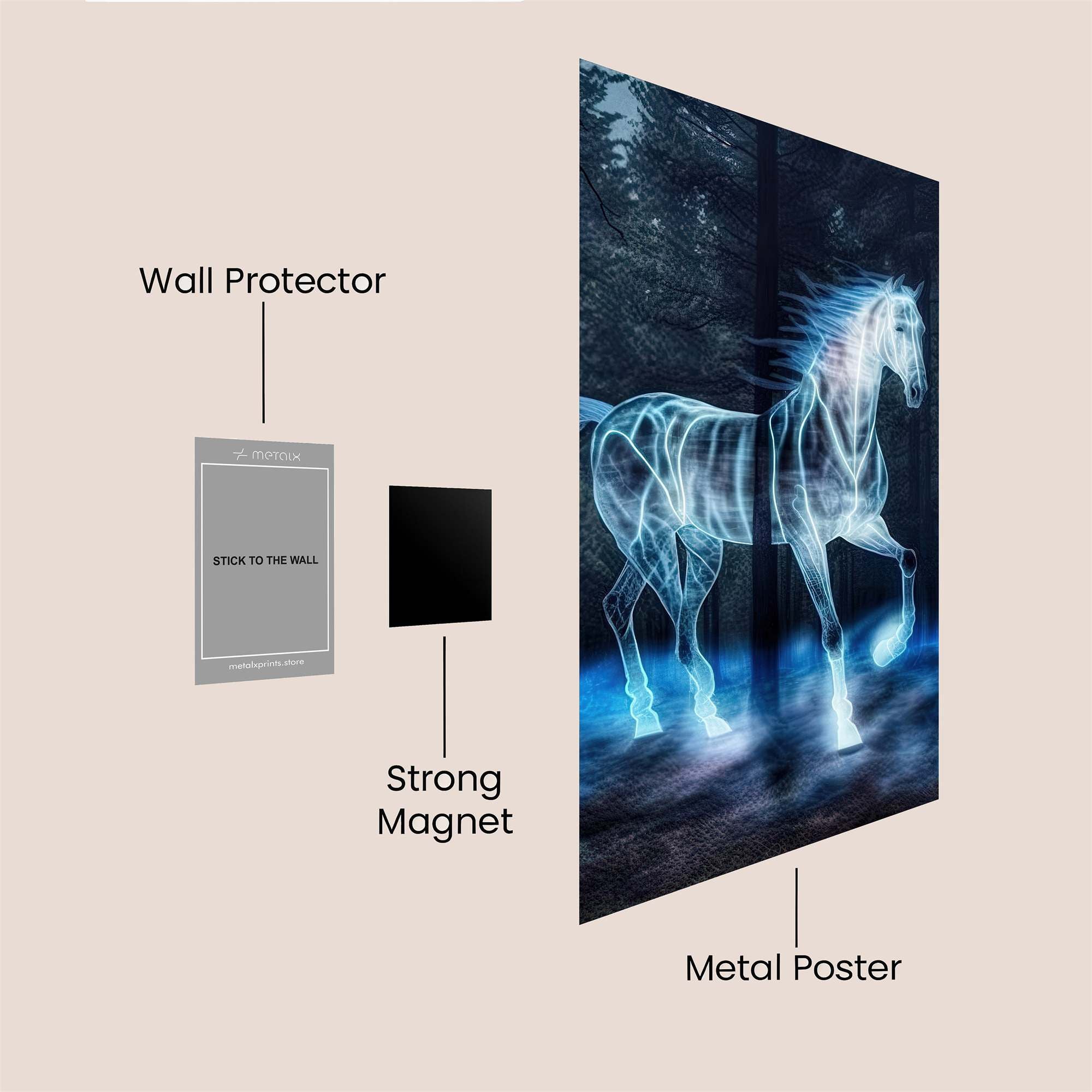 Ethereal Steed Safe Wall Magnetic / M