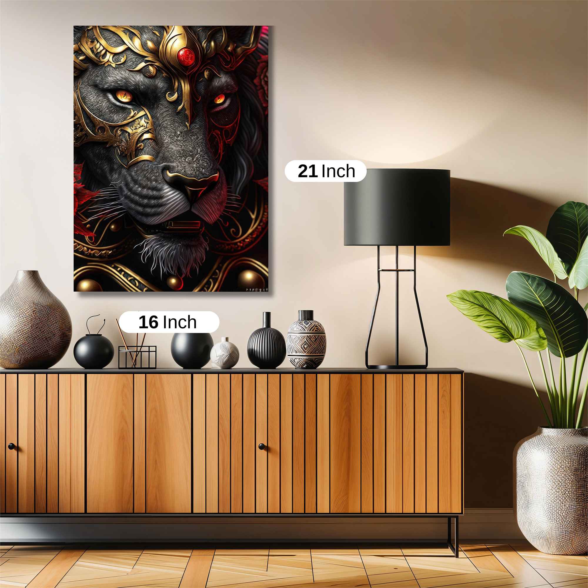 Lion Majestic Safe Wall Magnetic / M