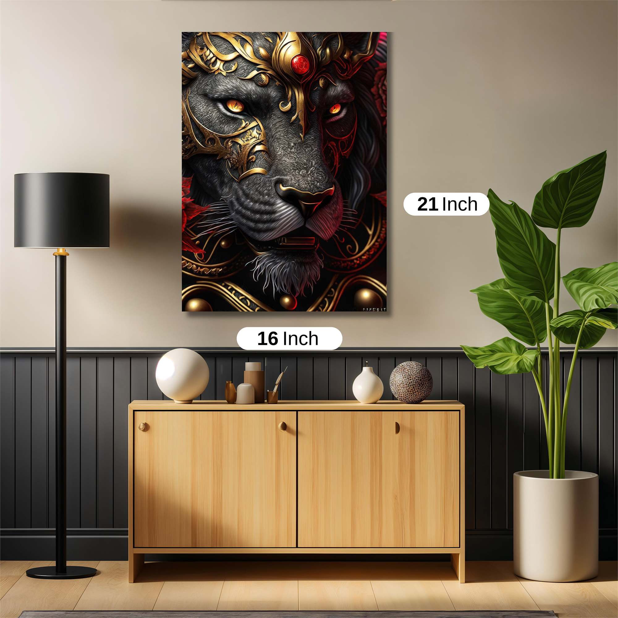 Lion Majestic Safe Wall Magnetic / M