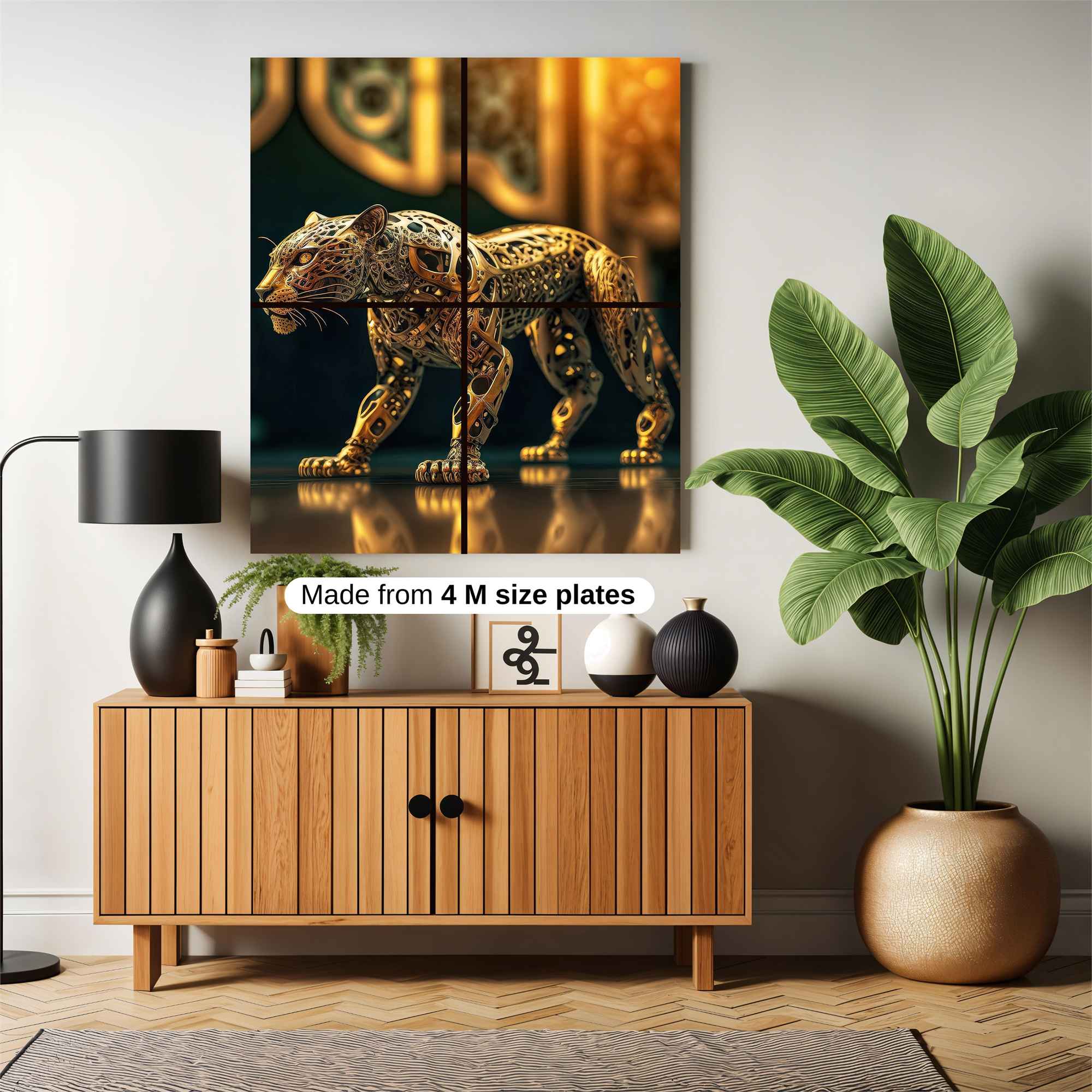 Leopard Intricate Safe Wall Magnetic / M