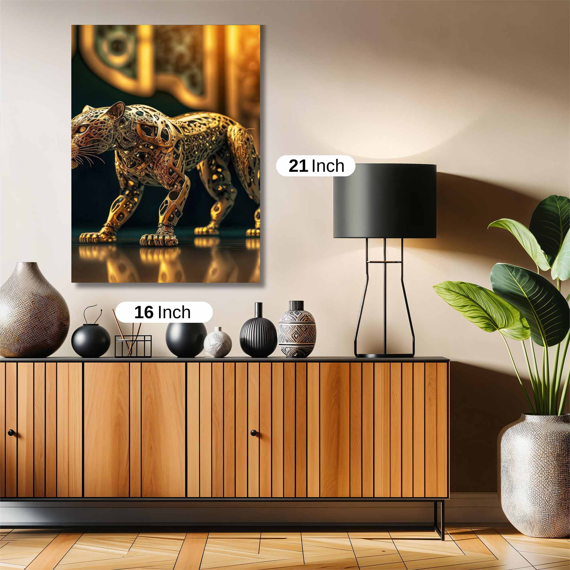 Leopard Intricate Safe Wall Magnetic / M