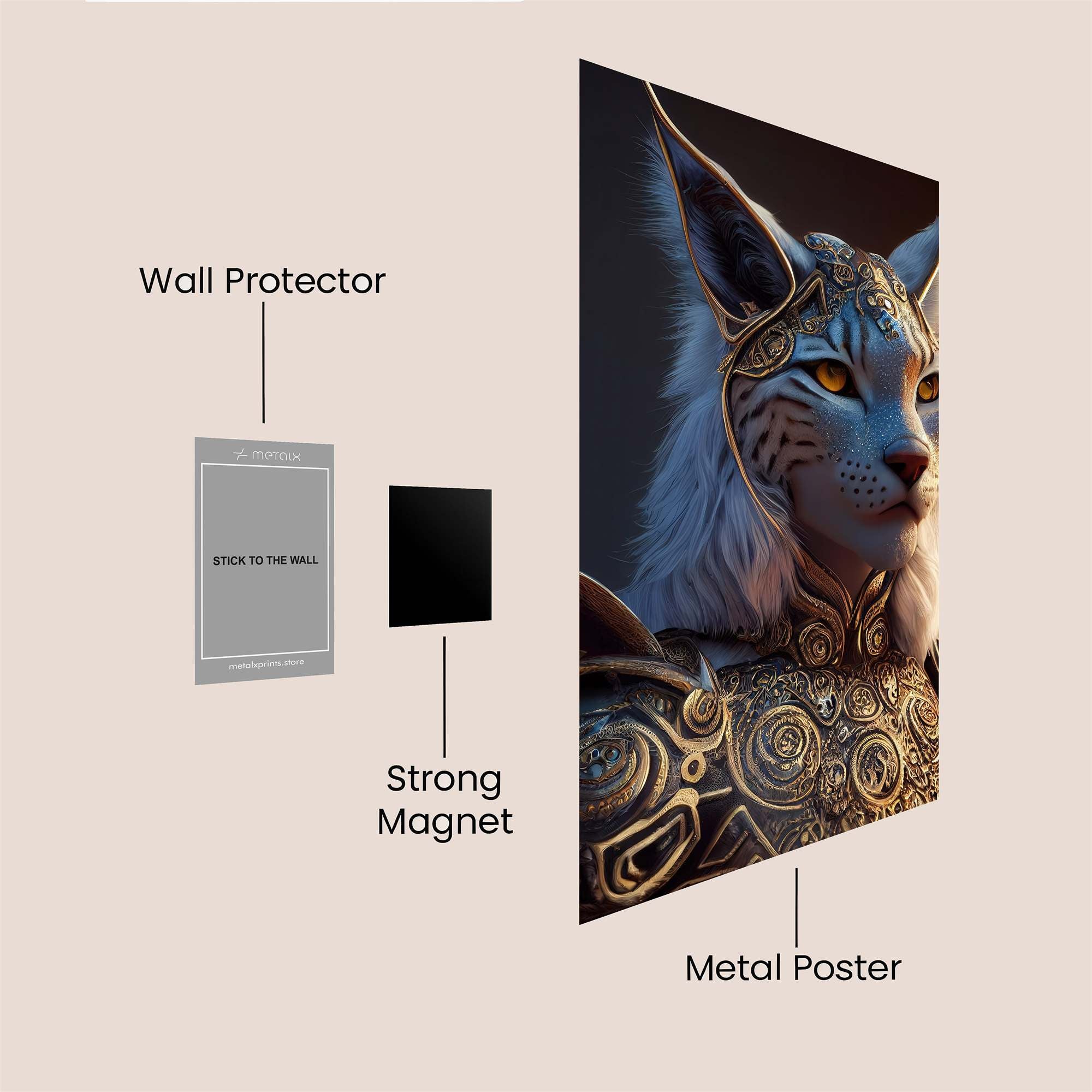 Regal Feline Safe Wall Magnetic / M