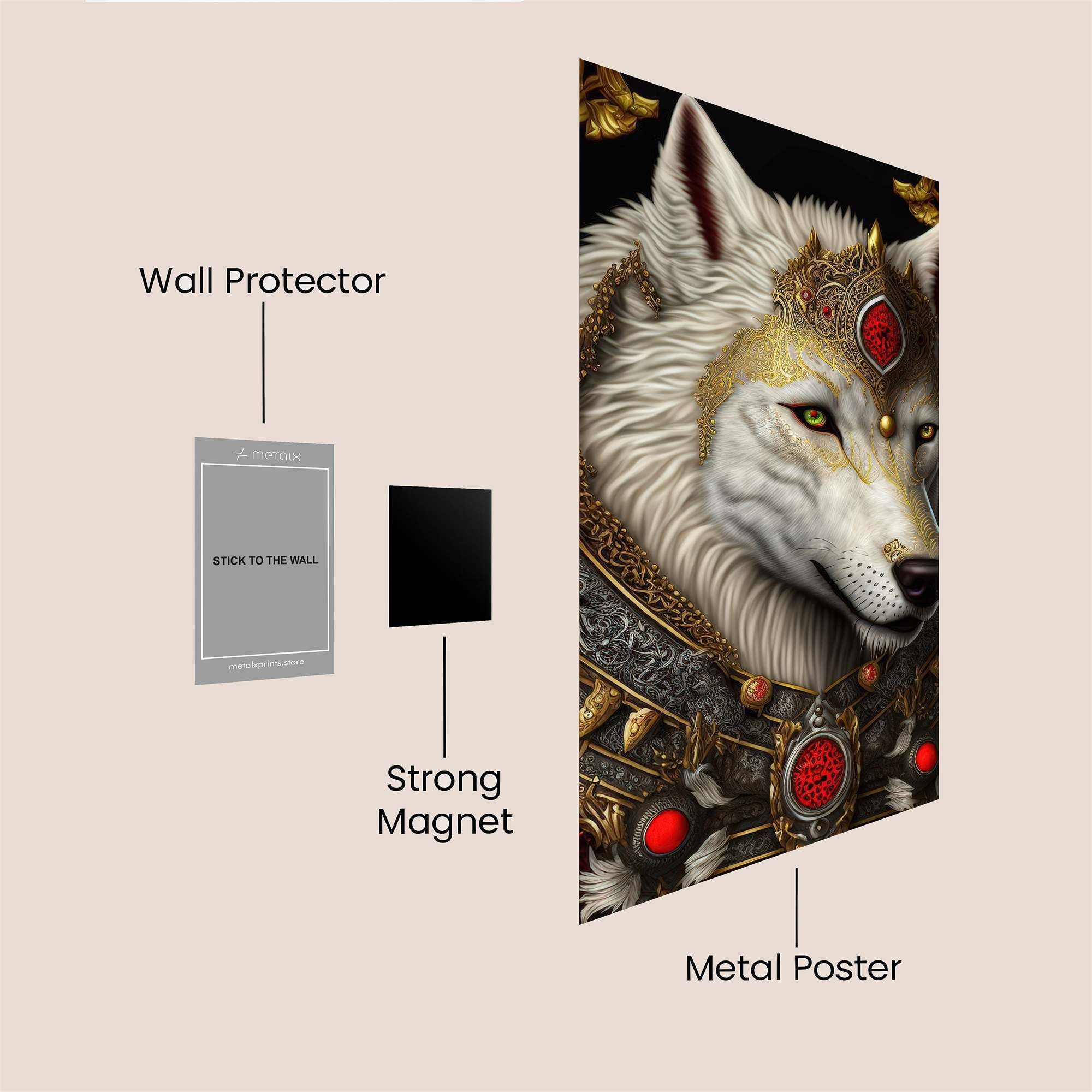 Regal Wolf Safe Wall Magnetic / M