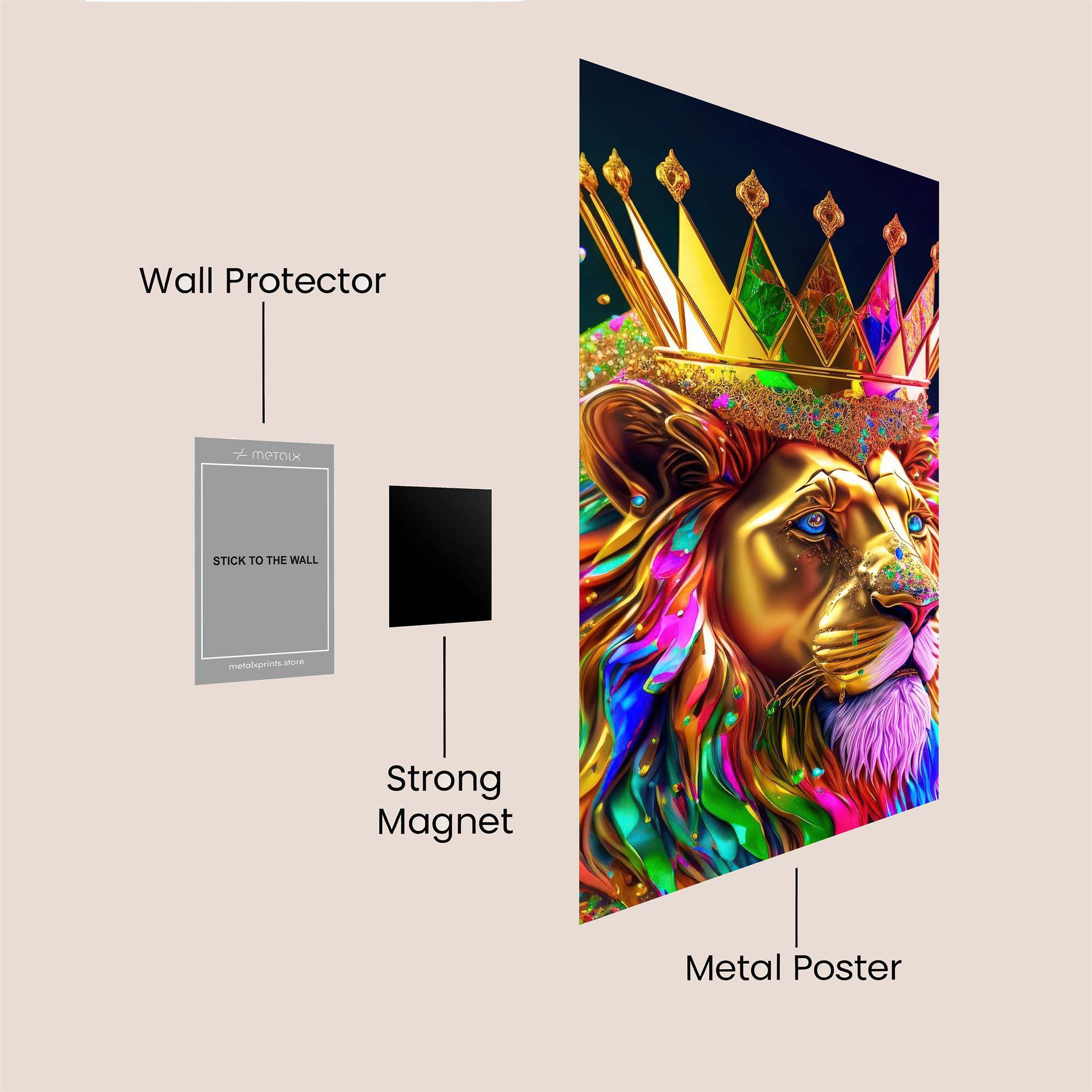 Lion Radiance Safe Wall Magnetic / M