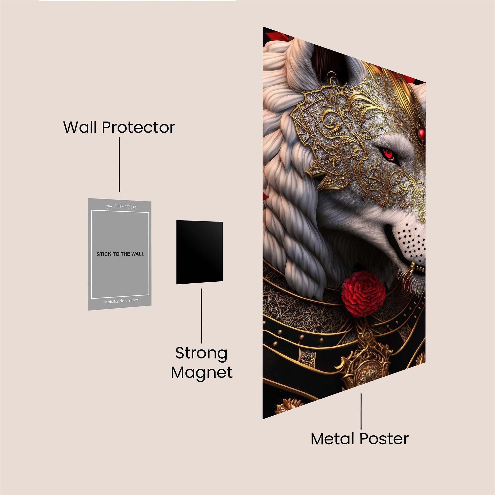 Regal Wolf Safe Wall Magnetic / M