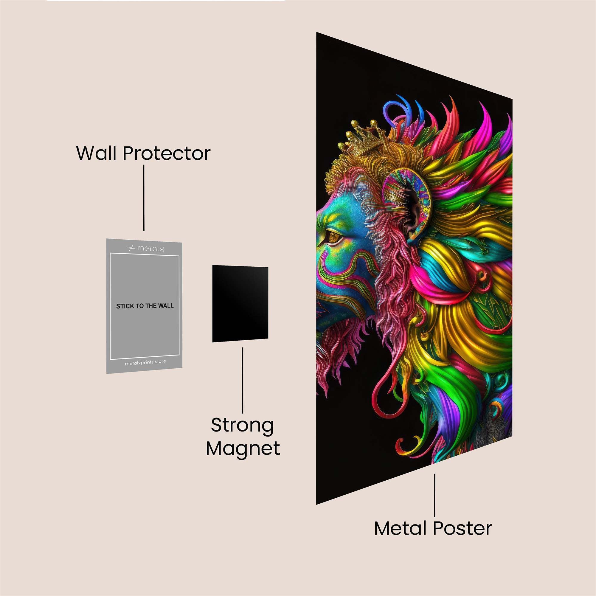 Lion Radiance Safe Wall Magnetic / M