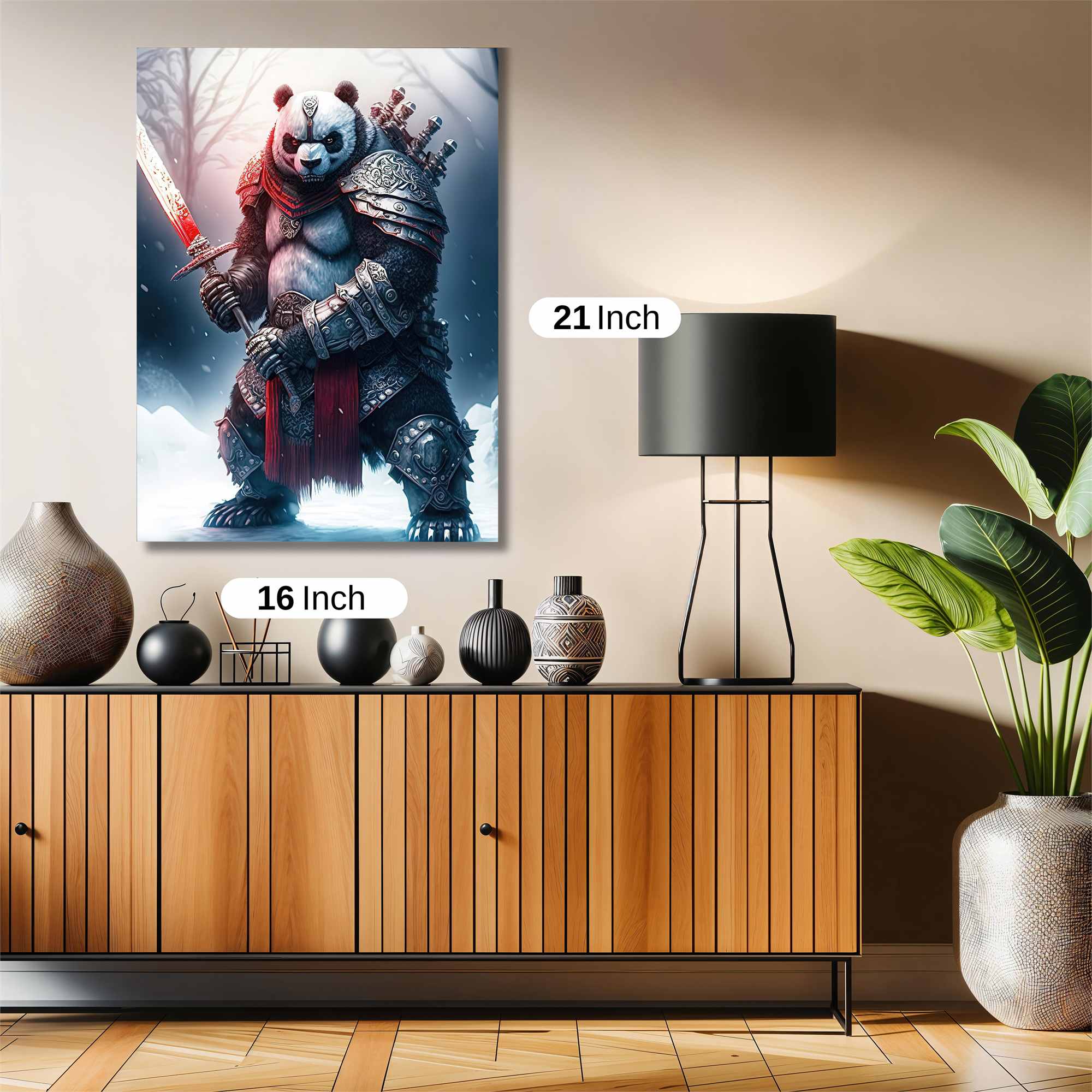 Panda Warrior Safe Wall Magnetic / M