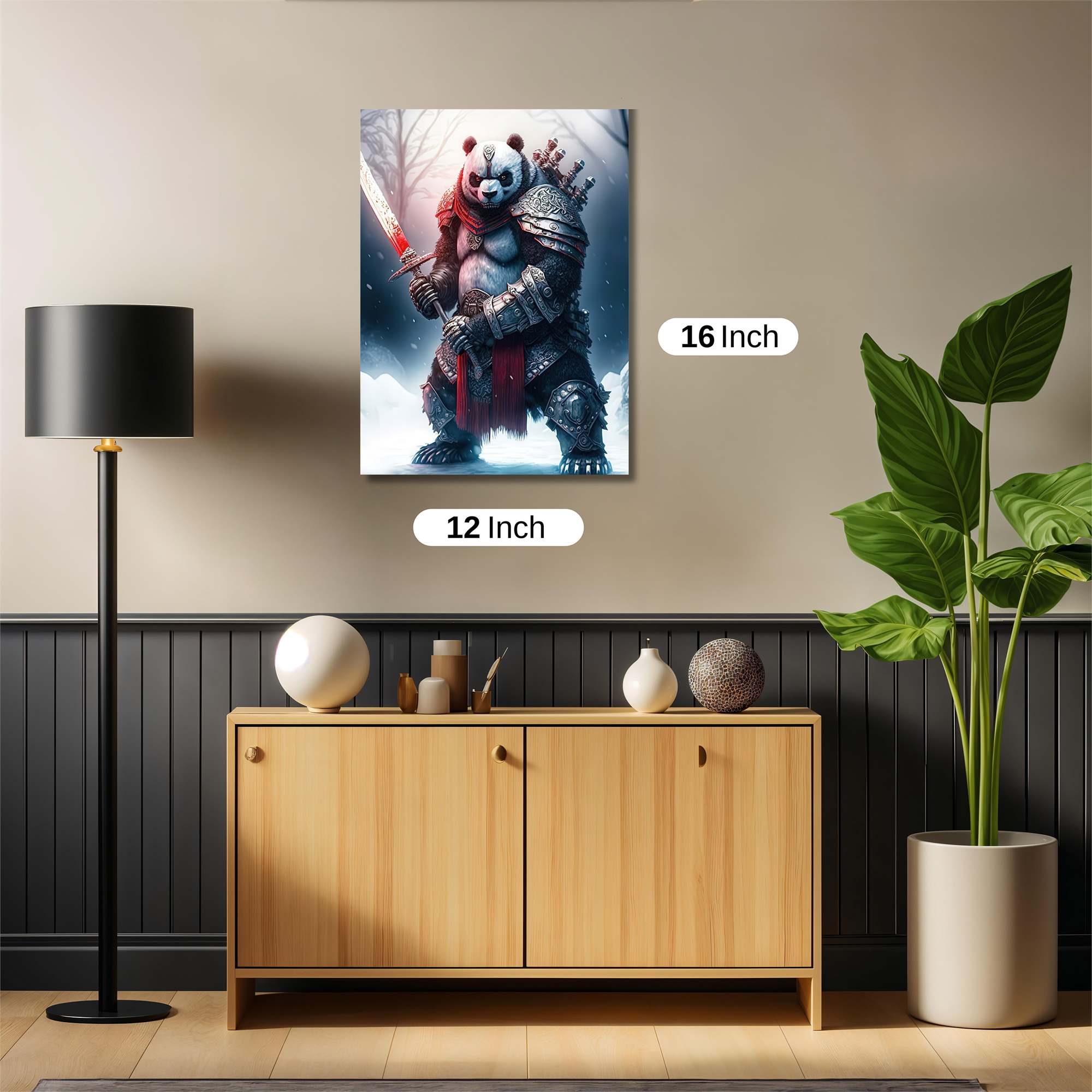 Panda Warrior Safe Wall Magnetic / M