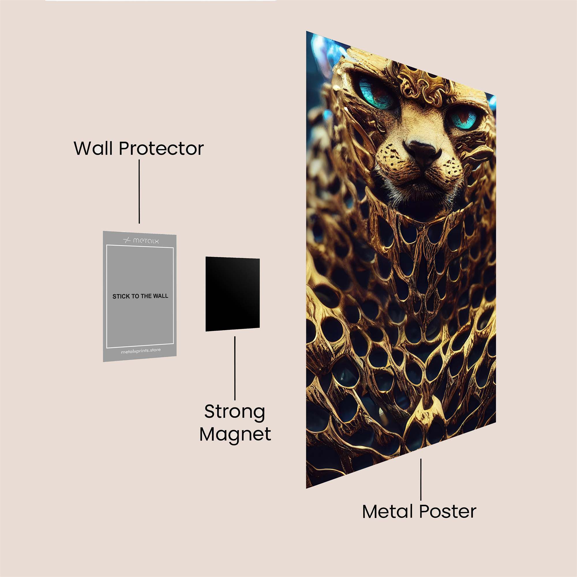Leopard Majesty Safe Wall Magnetic / M