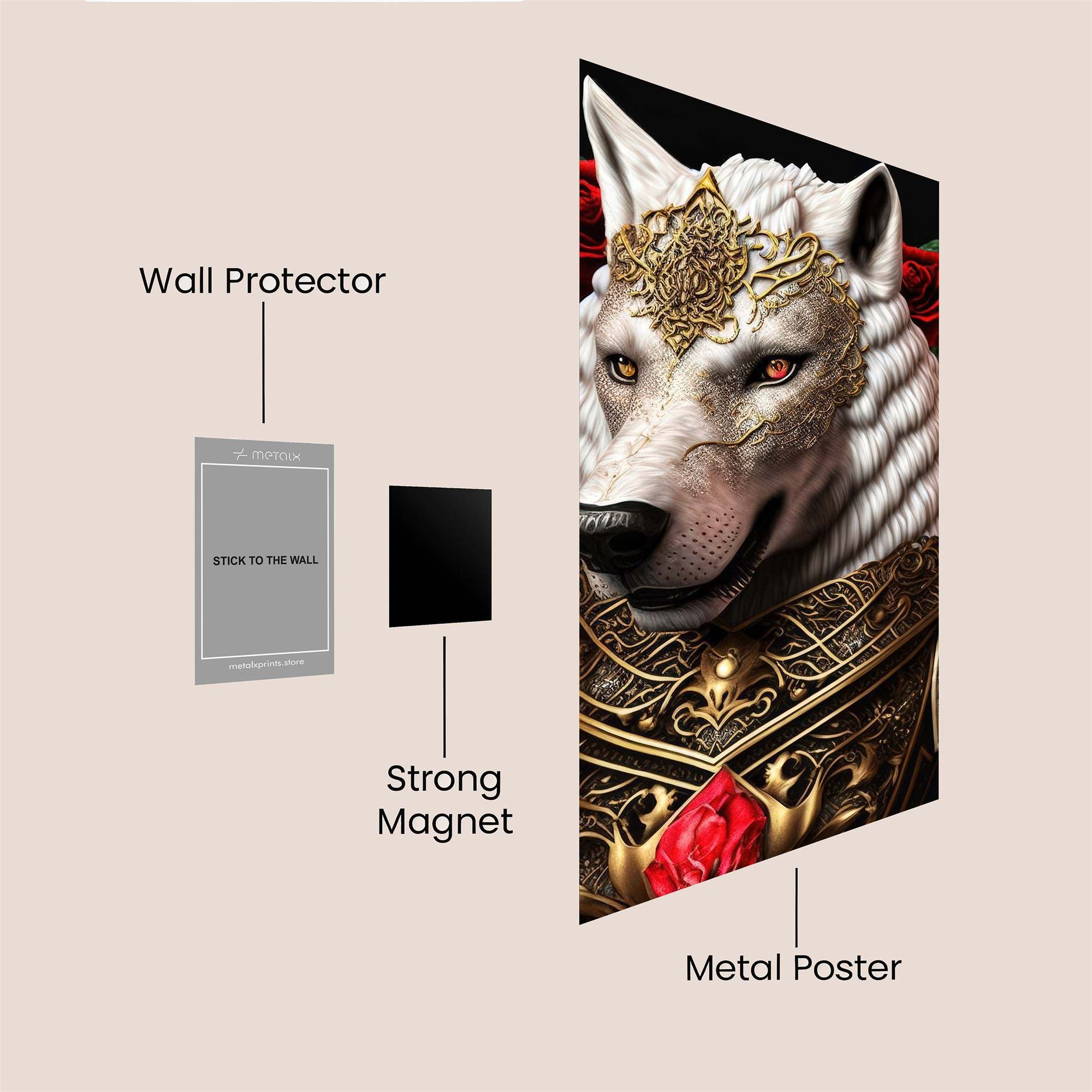 Regal Wolf Safe Wall Magnetic / M