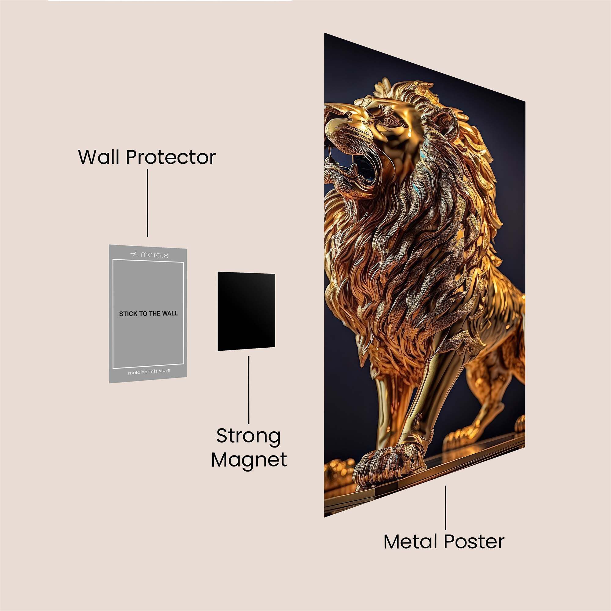Golden Majesty Safe Wall Magnetic / M