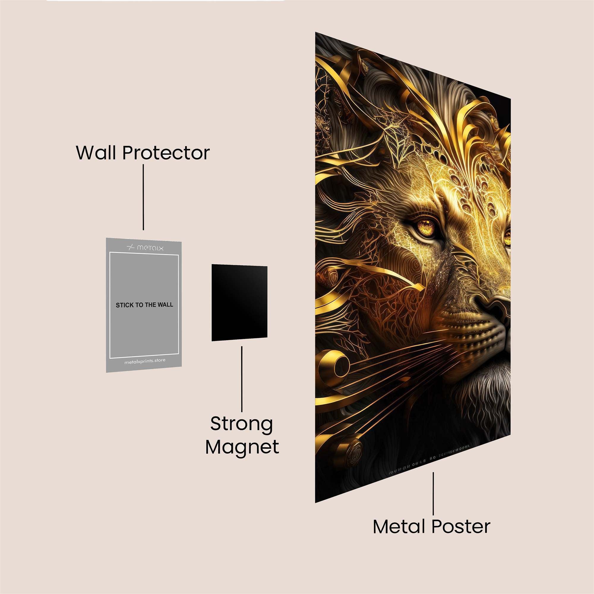Golden Majesty Safe Wall Magnetic / M