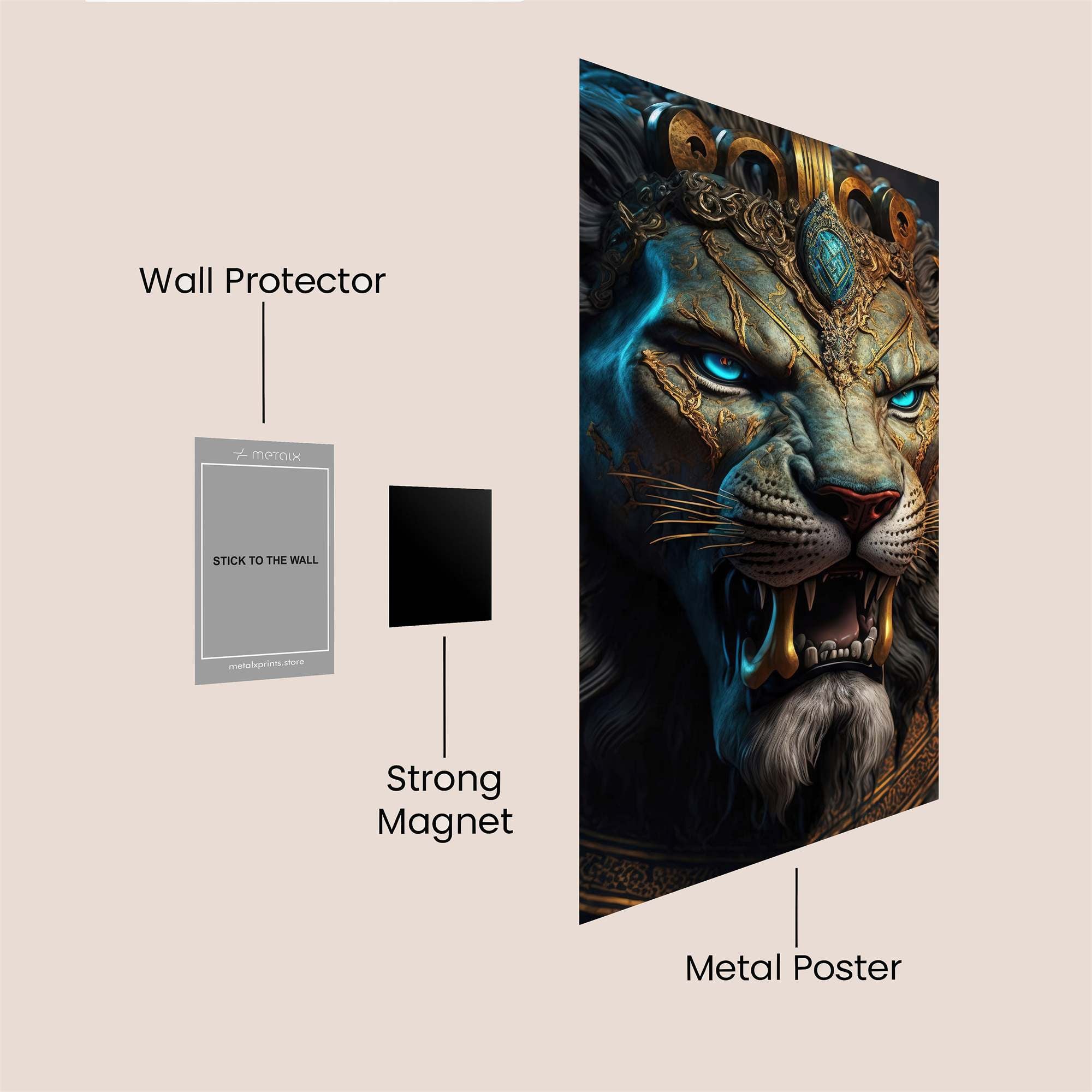 Lion Majesty Safe Wall Magnetic / M