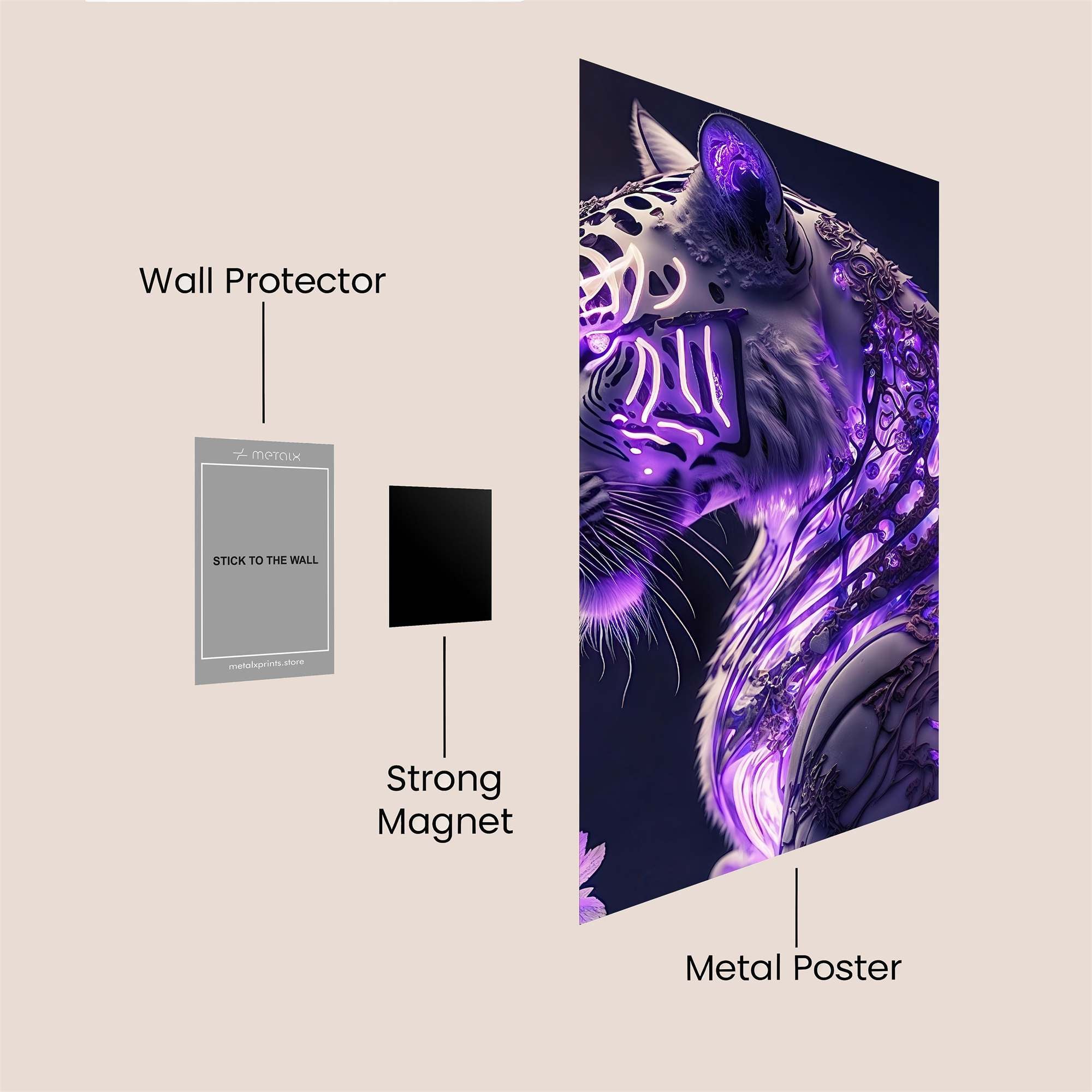 Mystic Tiger Safe Wall Magnetic / M