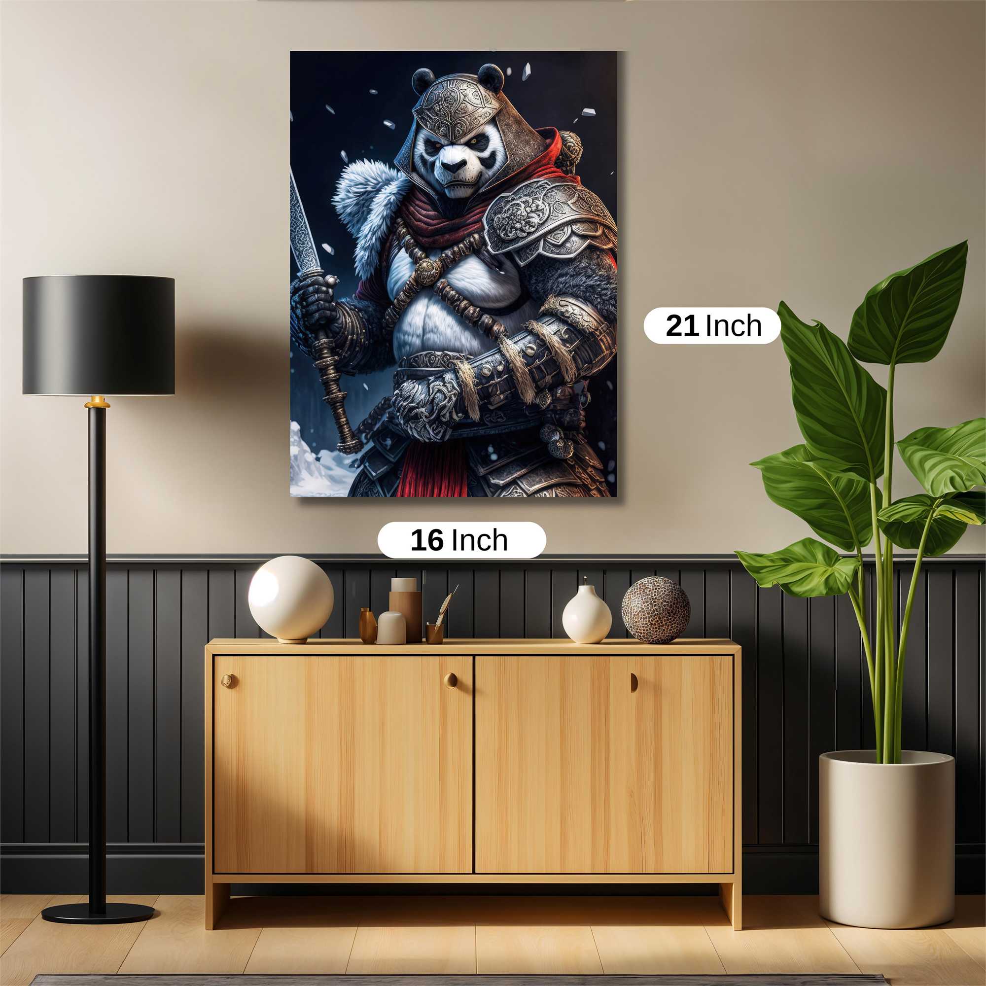 Panda Warrior Safe Wall Magnetic / M
