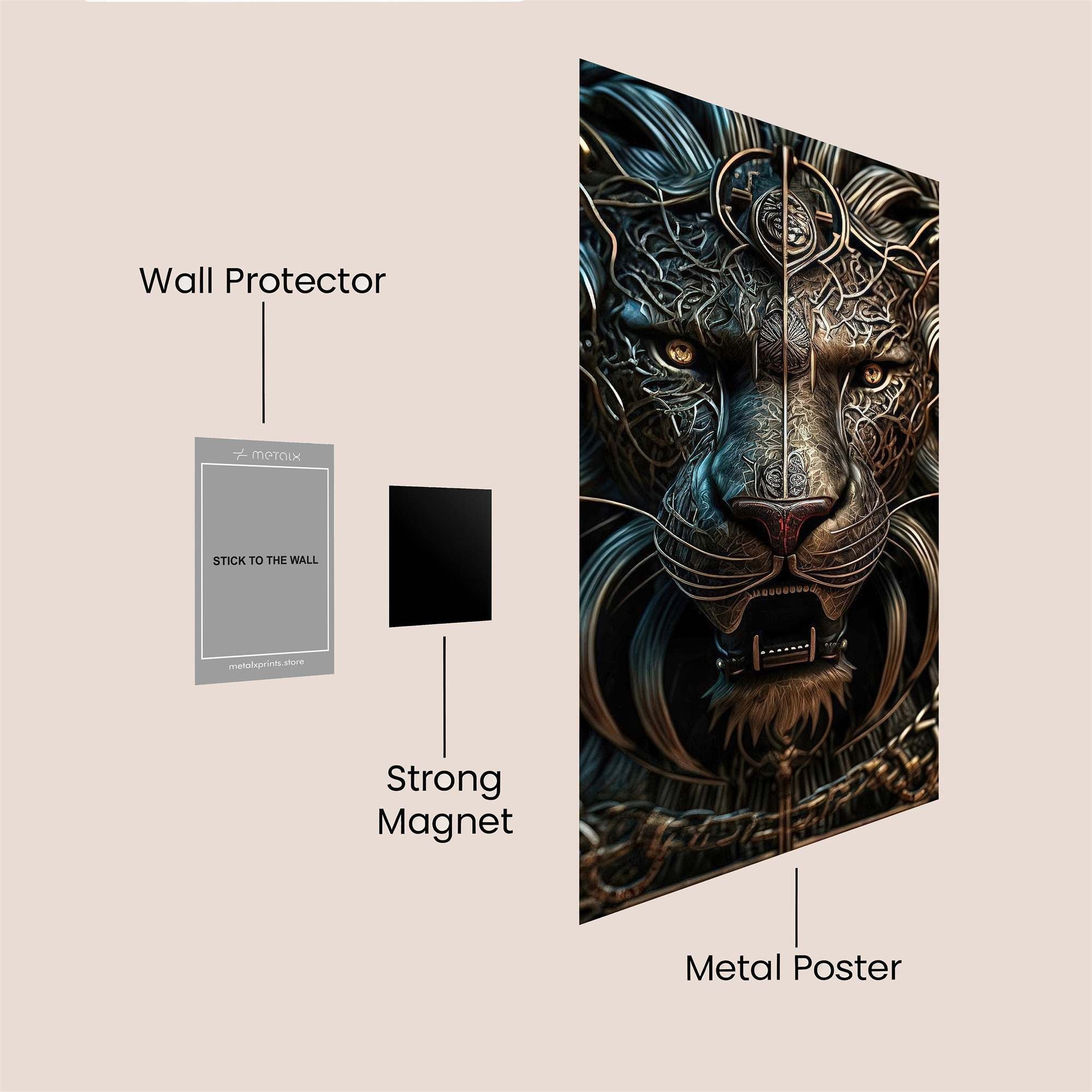 Lion Majesty Safe Wall Magnetic / M