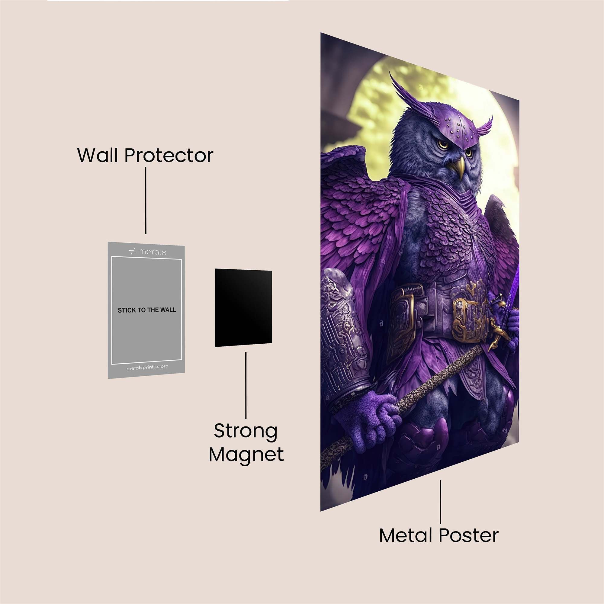 Owl Guardian Safe Wall Magnetic / M