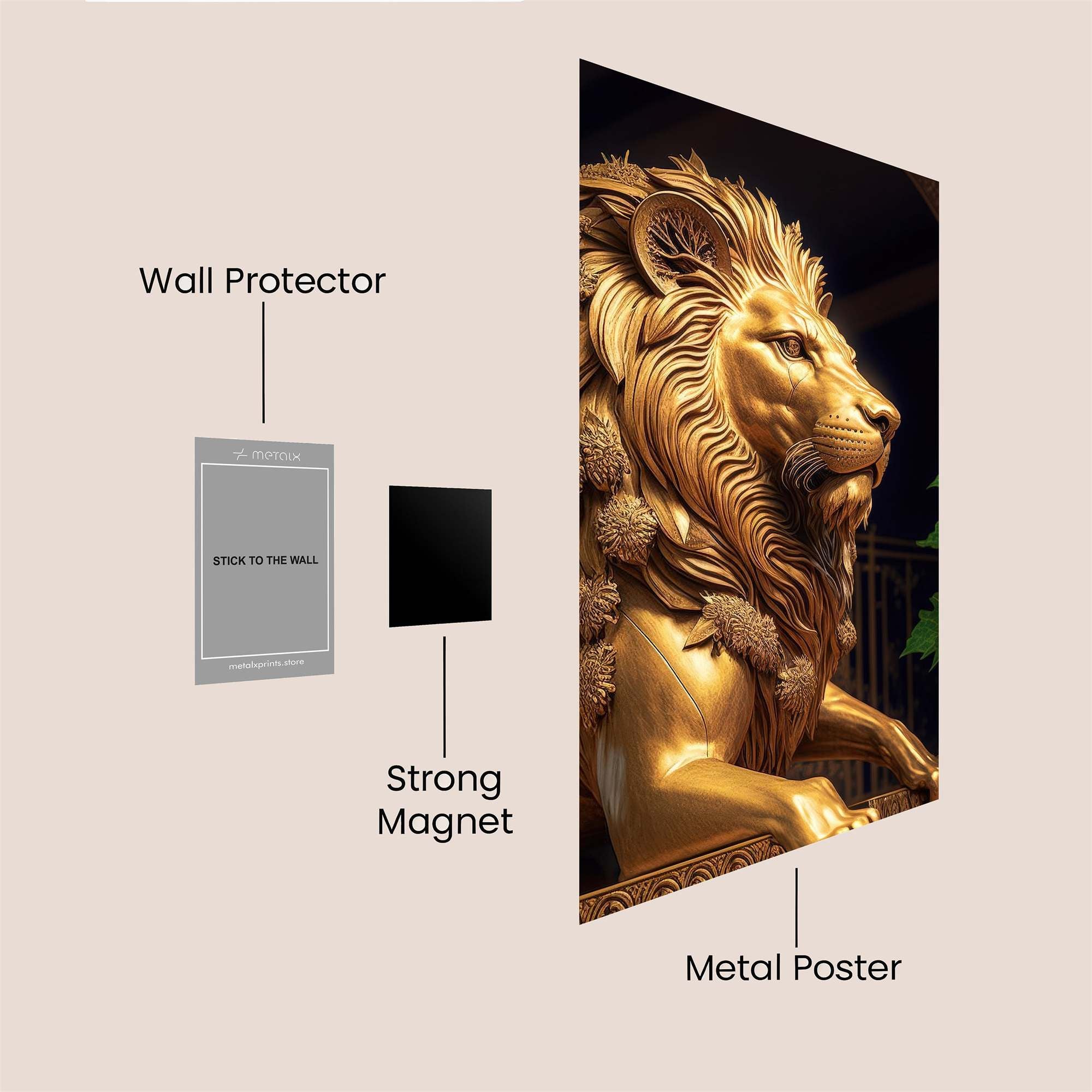 Golden Majesty Safe Wall Magnetic / M