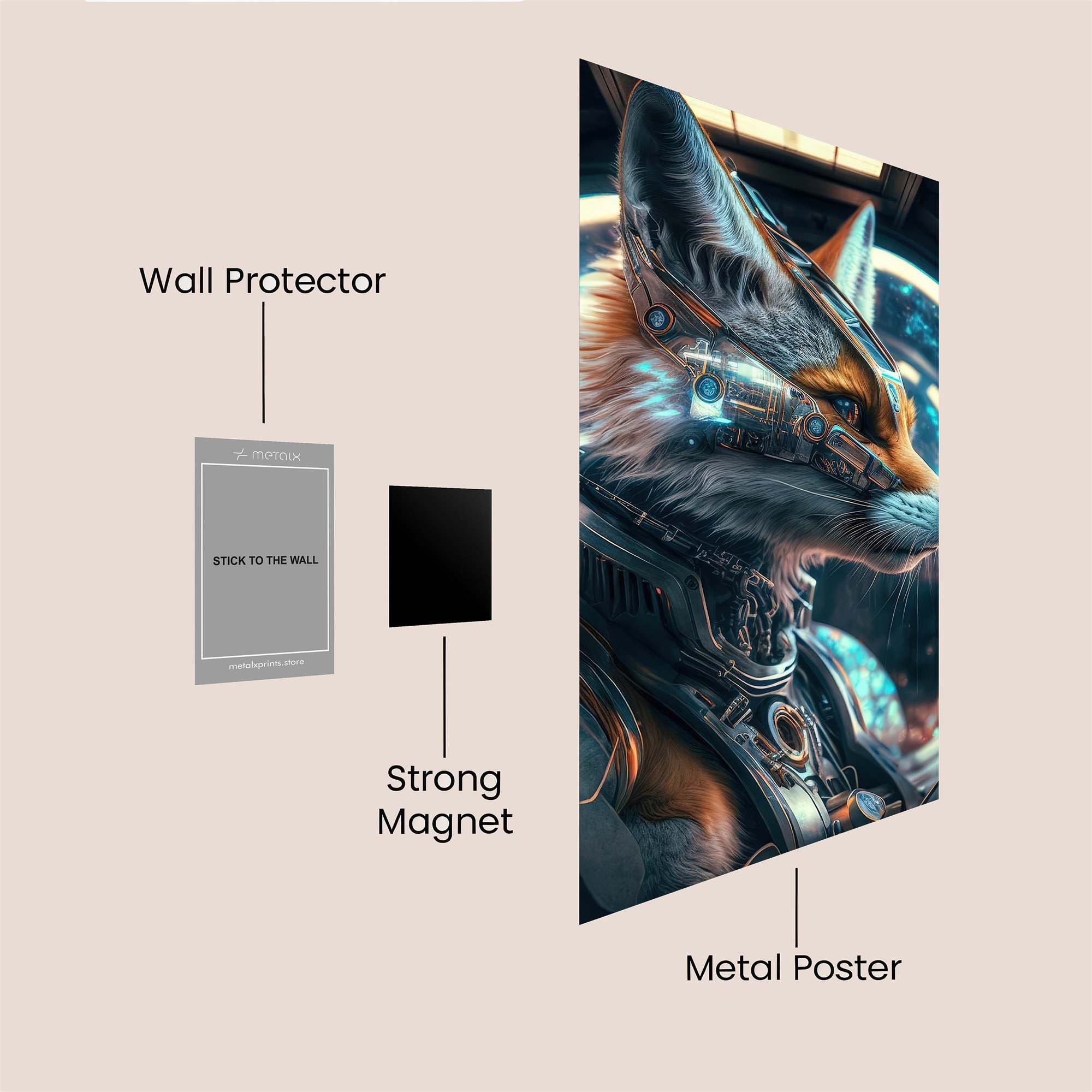 Fox Cosmic Safe Wall Magnetic / M