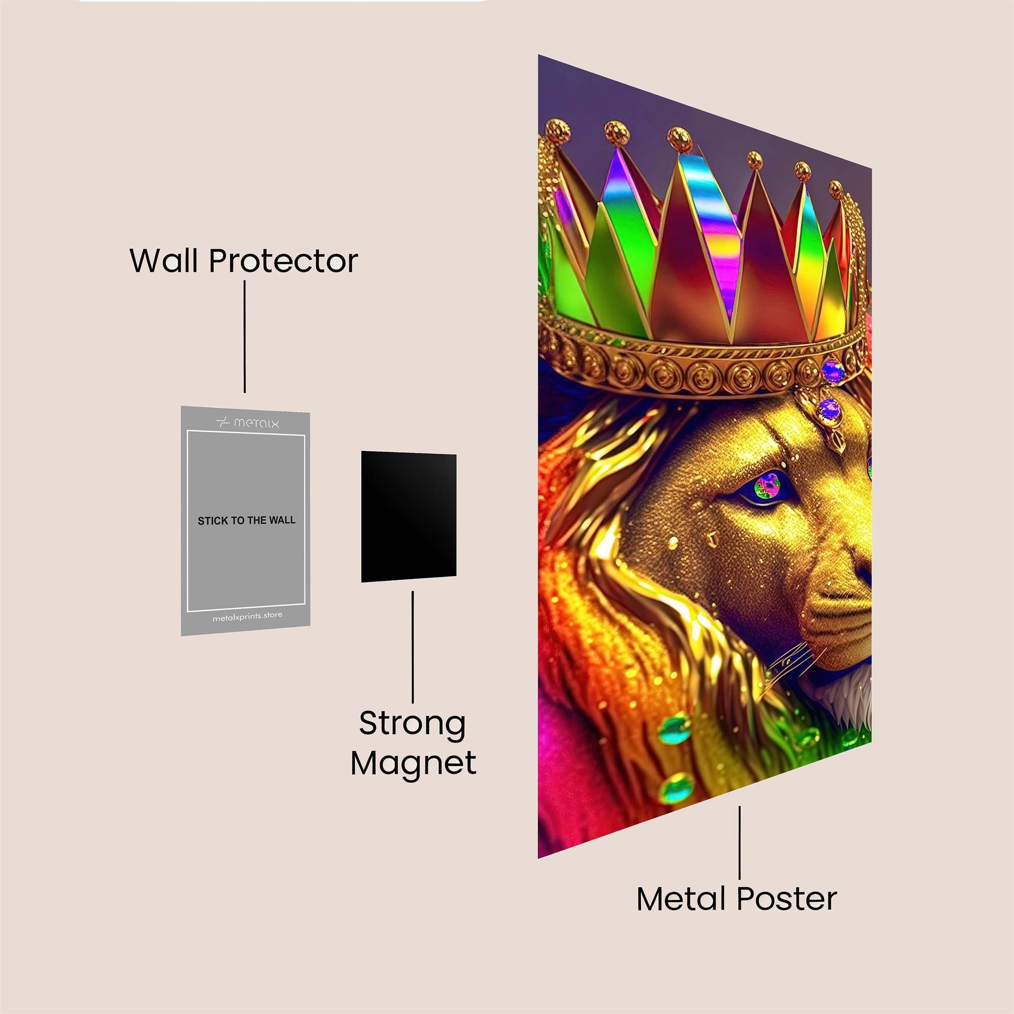 Lion Radiance Safe Wall Magnetic / M