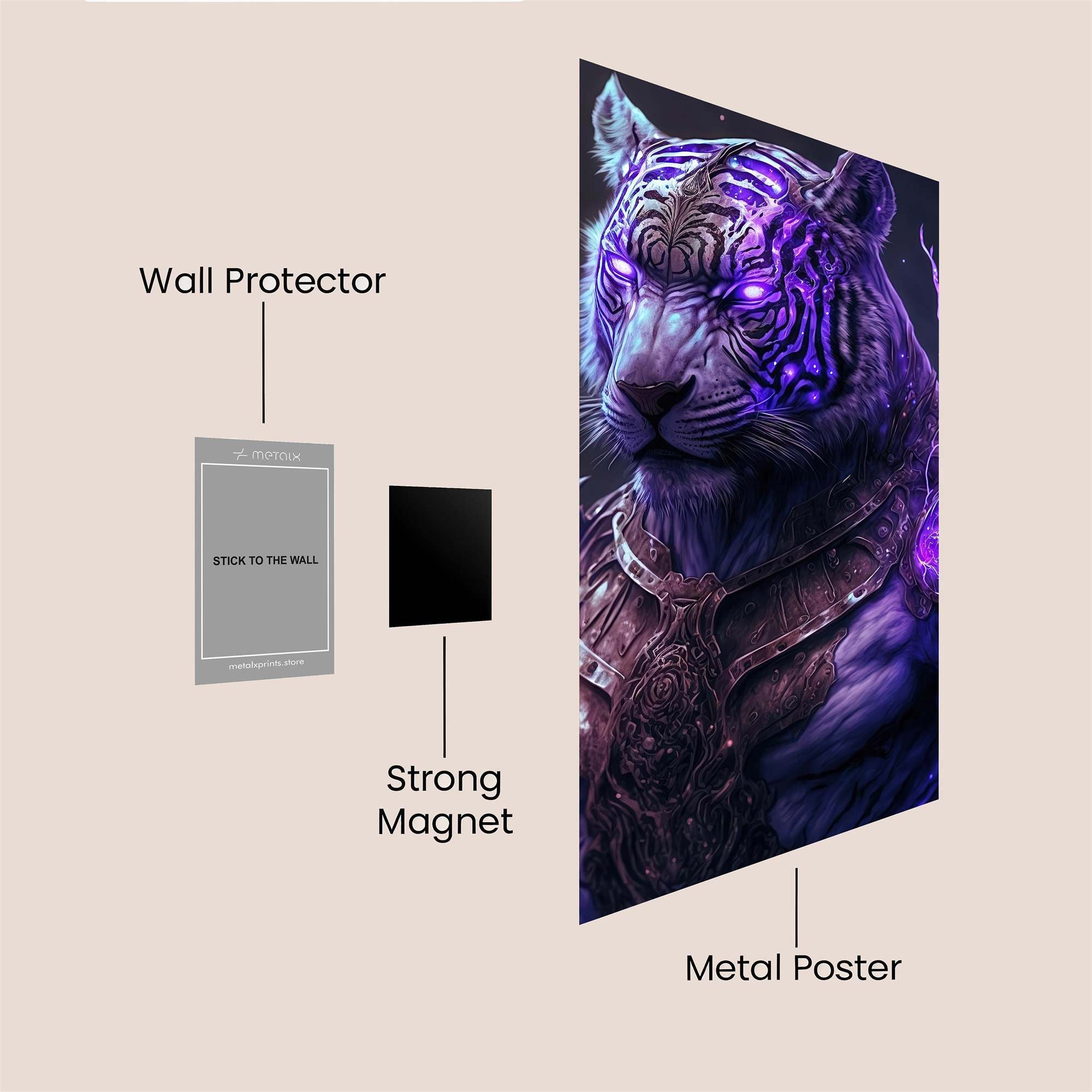 Mystic Warrior Safe Wall Magnetic / M