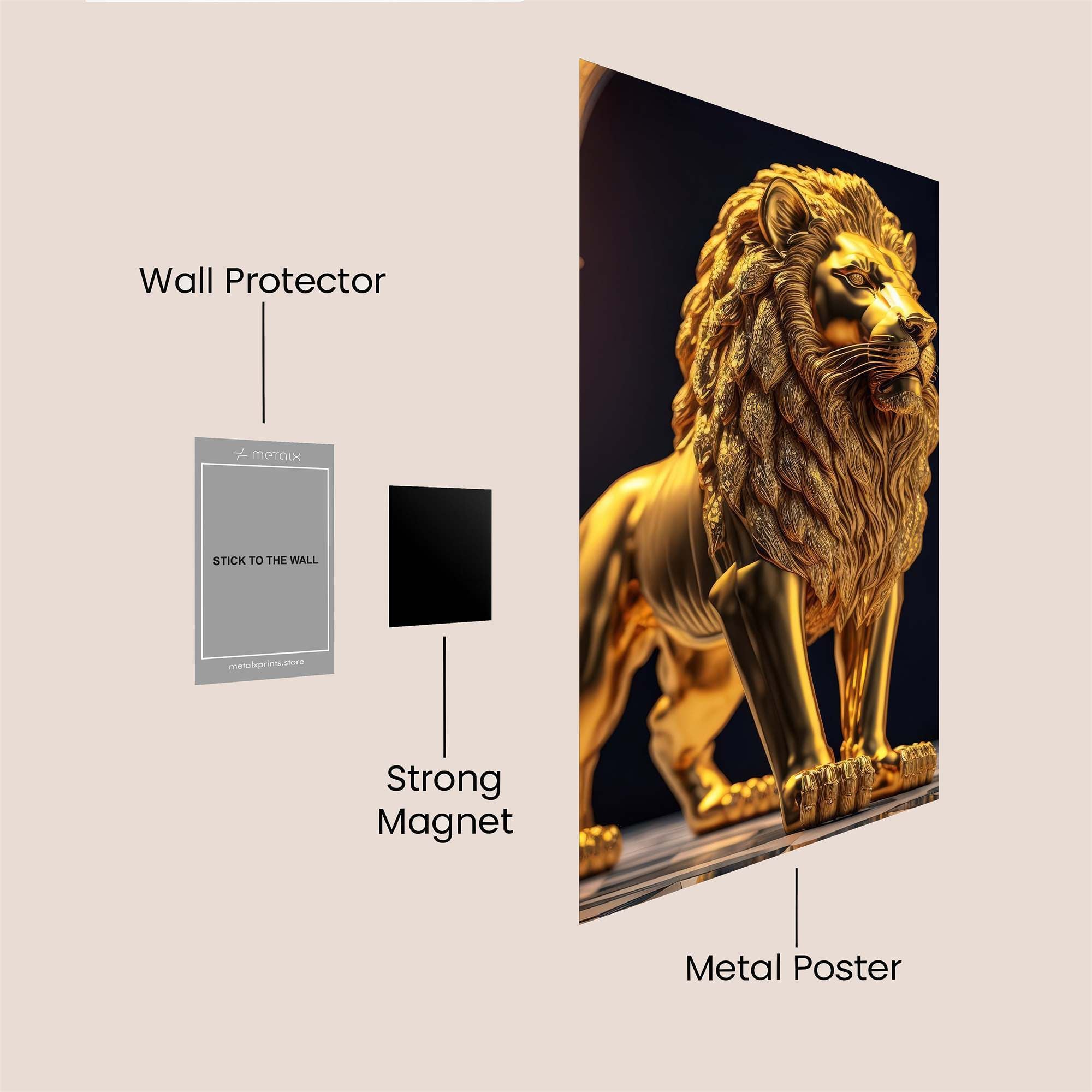 Golden Majesty Safe Wall Magnetic / M