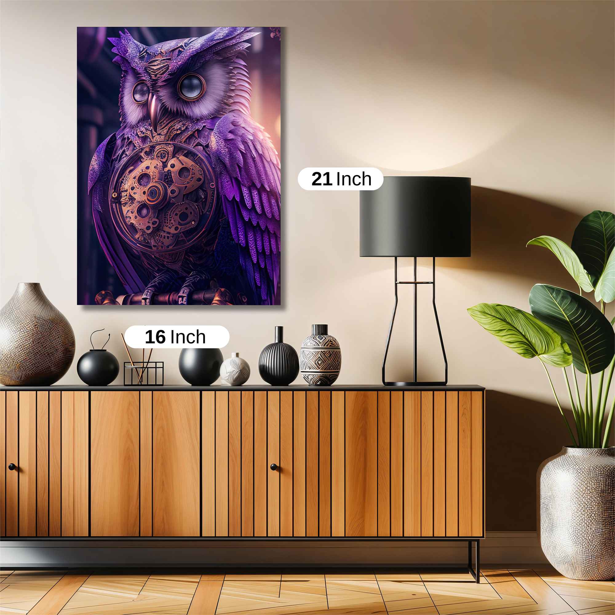Owl Steampunk Safe Wall Magnetic / M