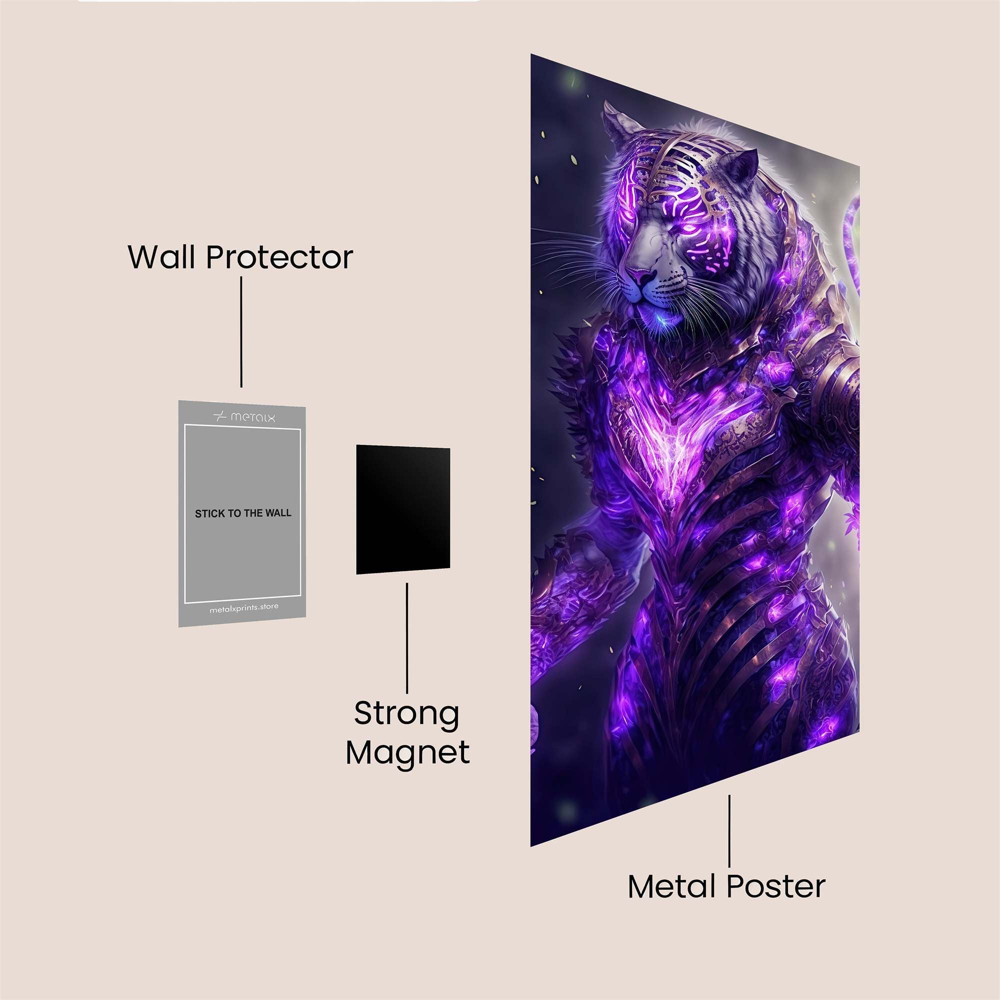 Tiger Majesty Safe Wall Magnetic / M